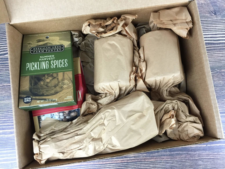 Beekman 1802 Specialty Food Club August 2016 unboxed