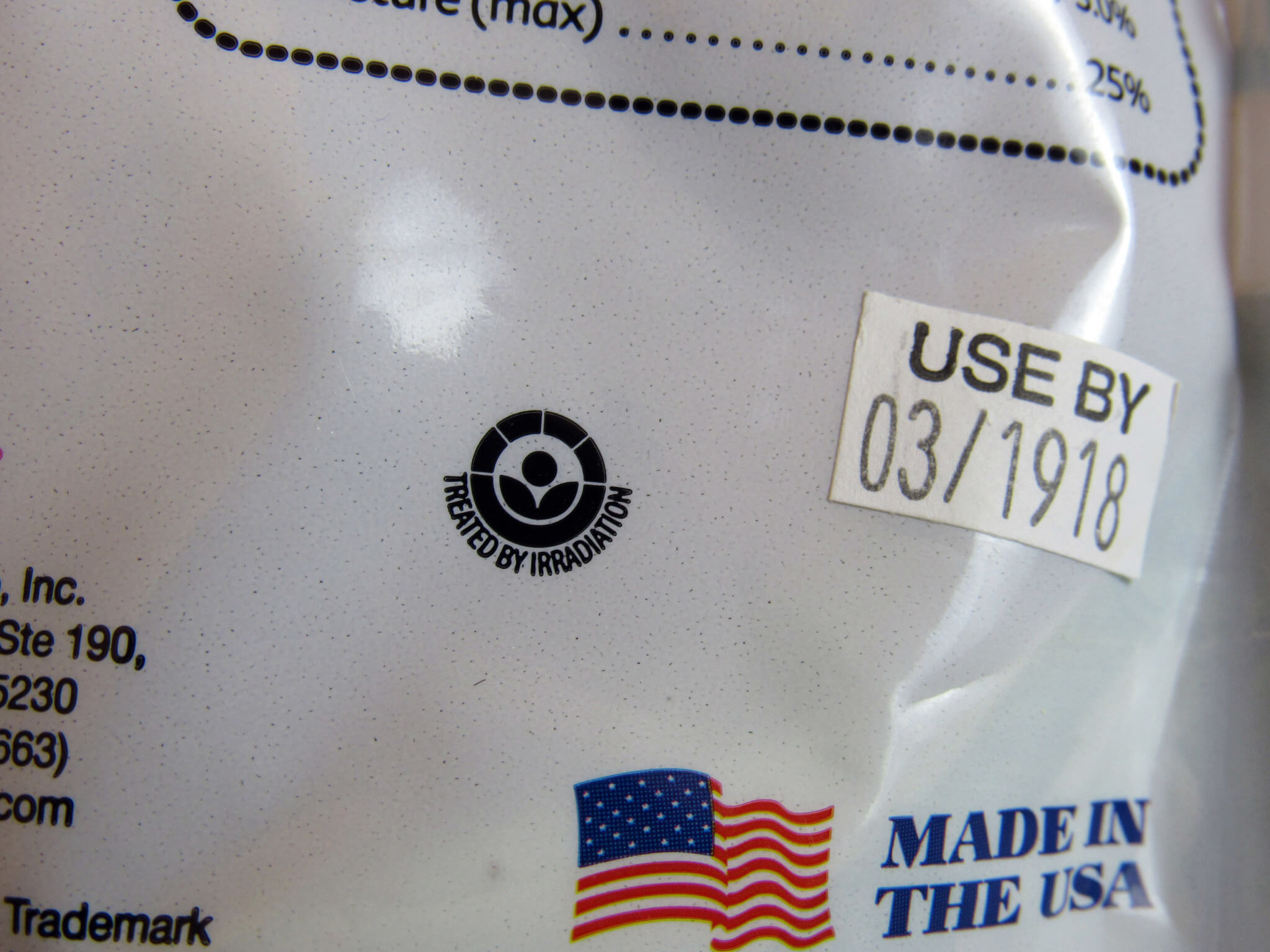 Use by 03/1918