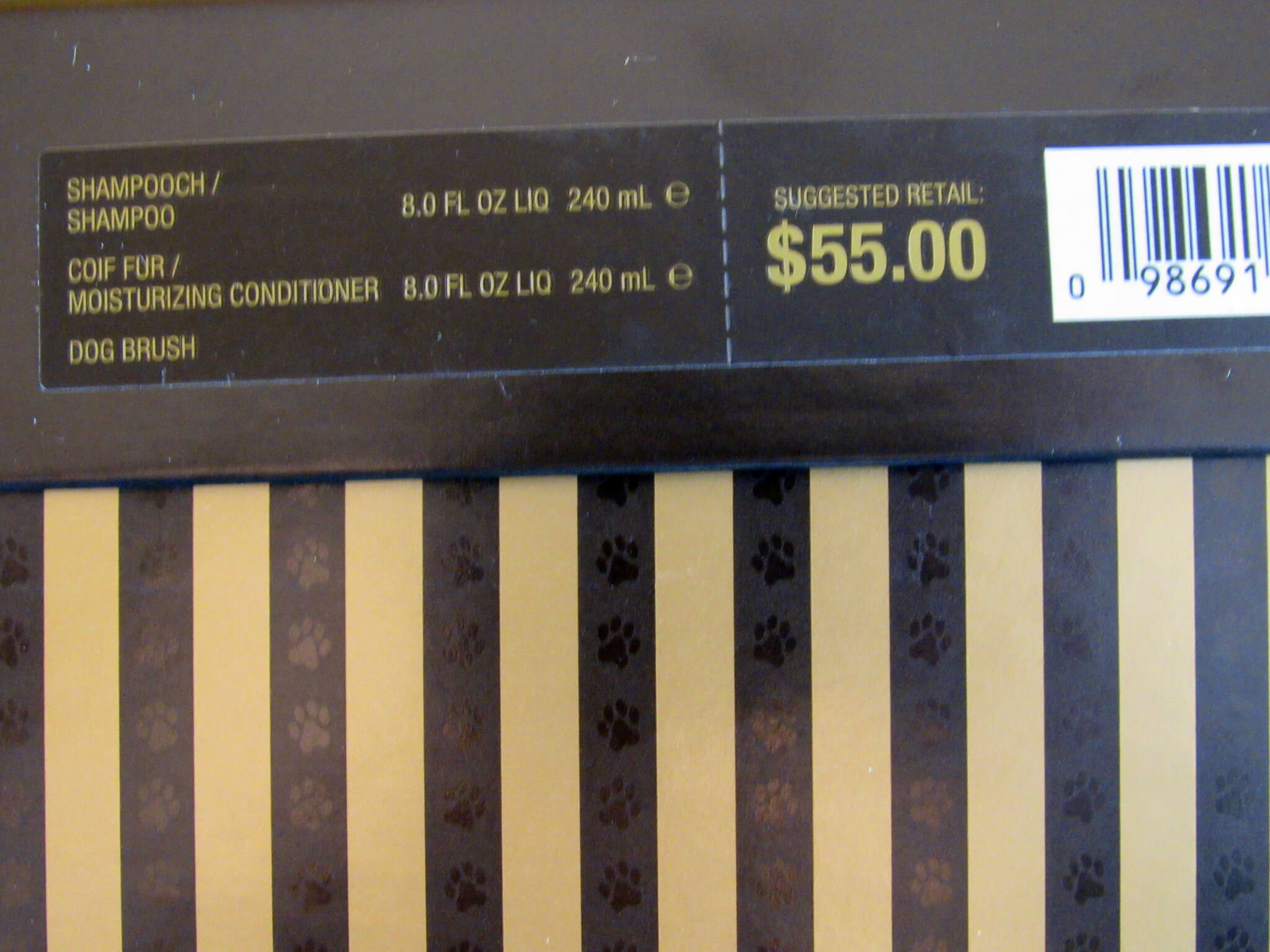 Price on Box