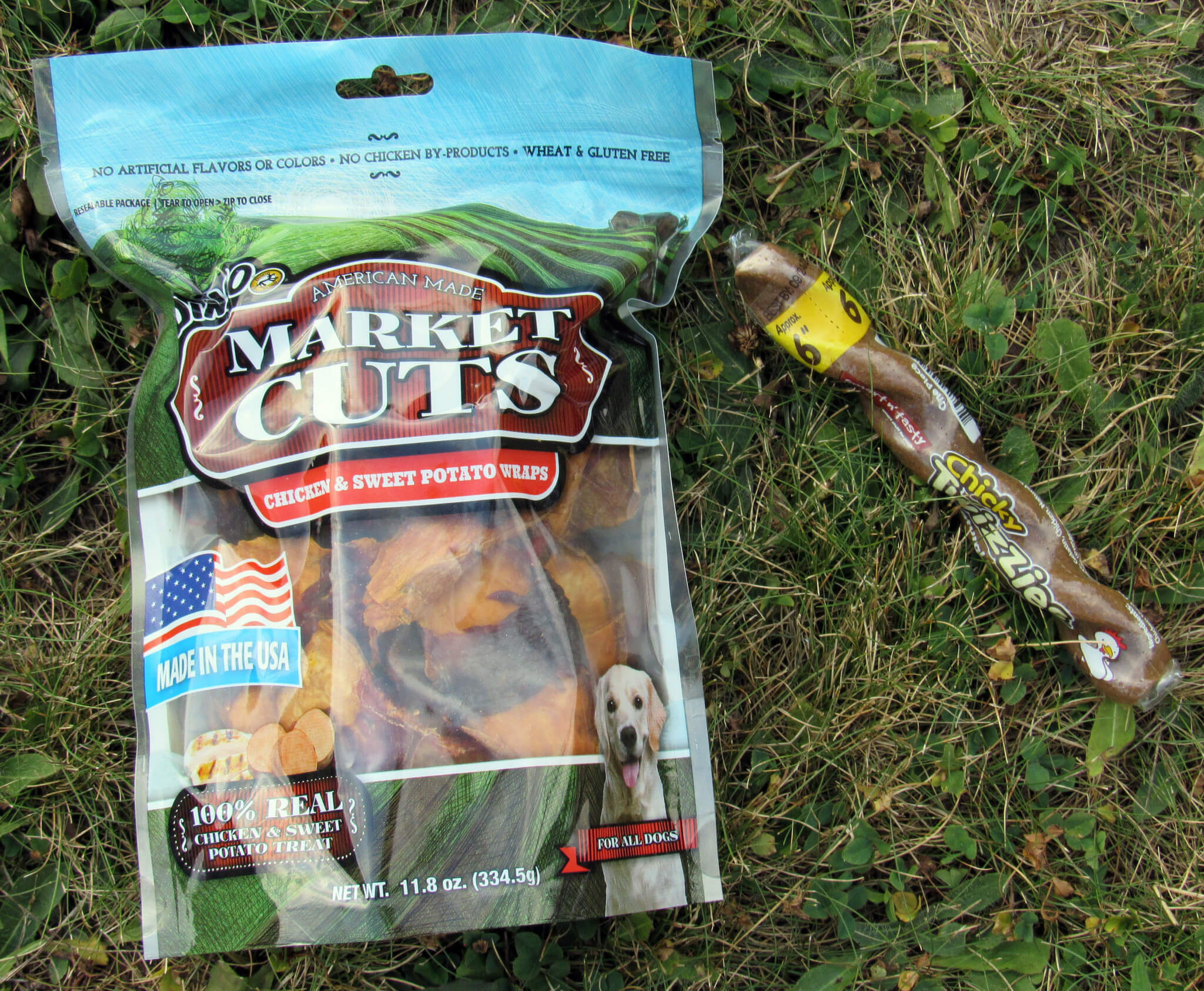 Dingo Market Cuts Treats and Chicky Twizzies Stick