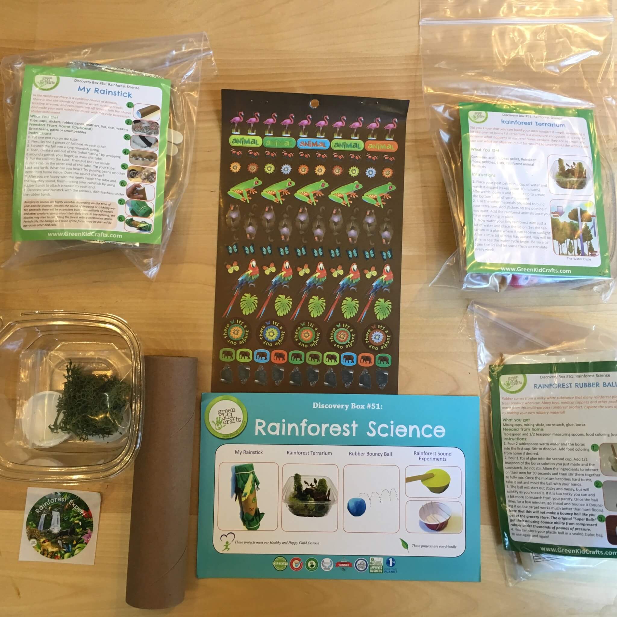 Green Kid Crafts August 2016 Rainforest Science Subscription Box Review + Coupon