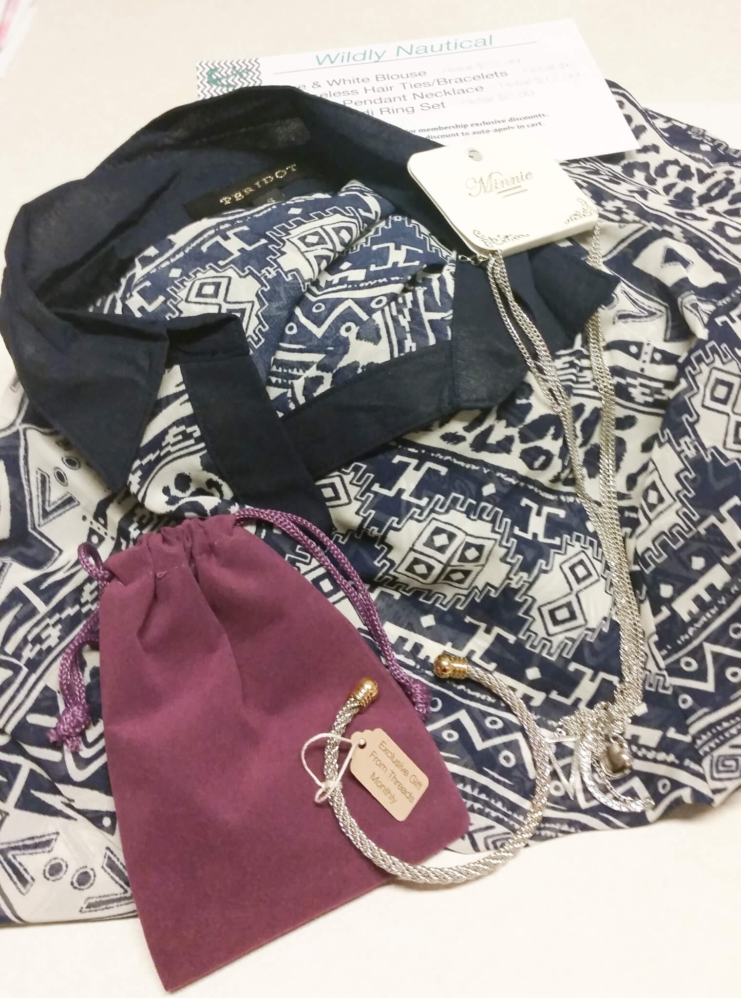Threads Monthly August 2016 Subscription Box Review