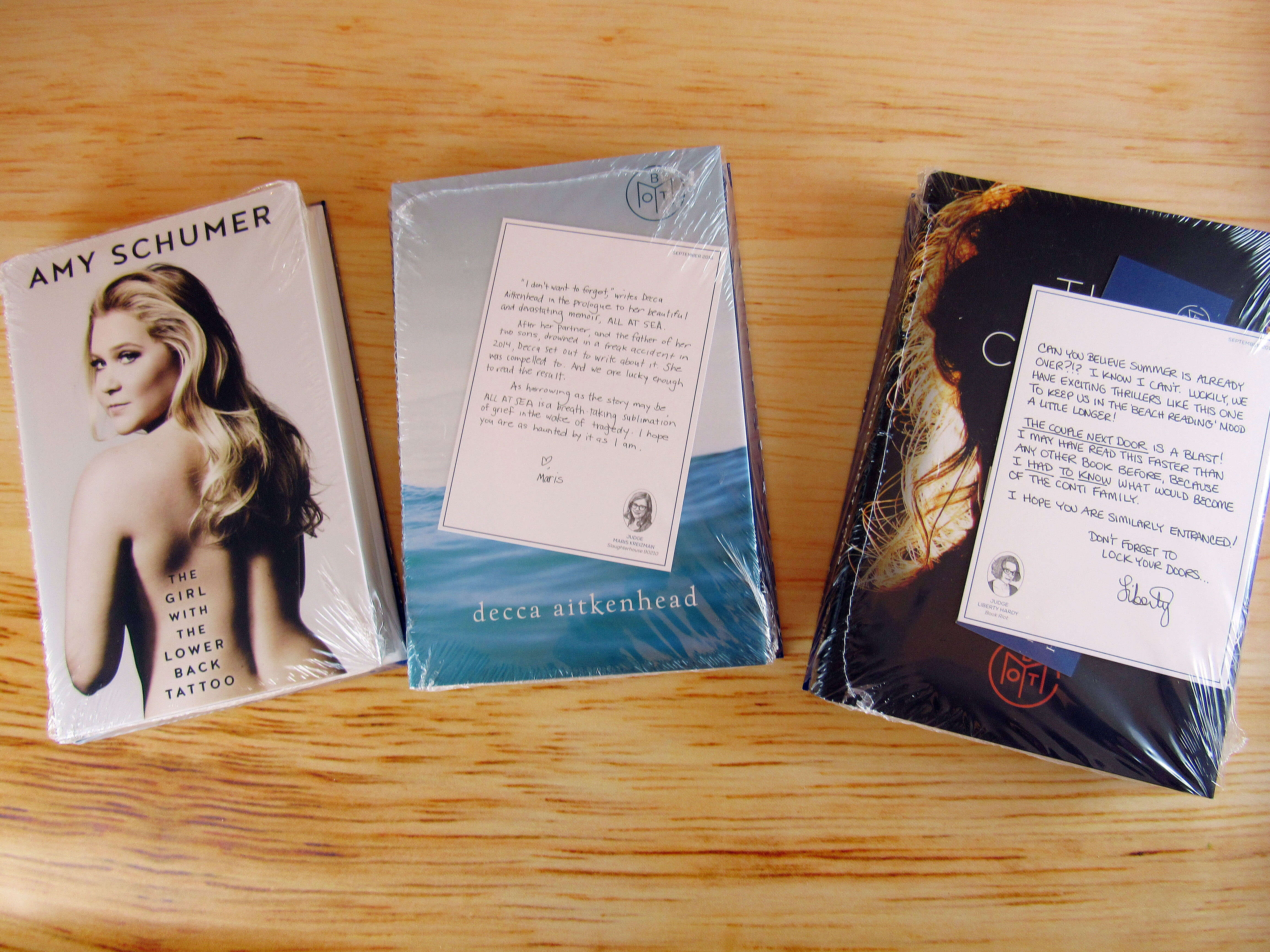 Book of the Month September 2016 Subscription Box Review + Coupon