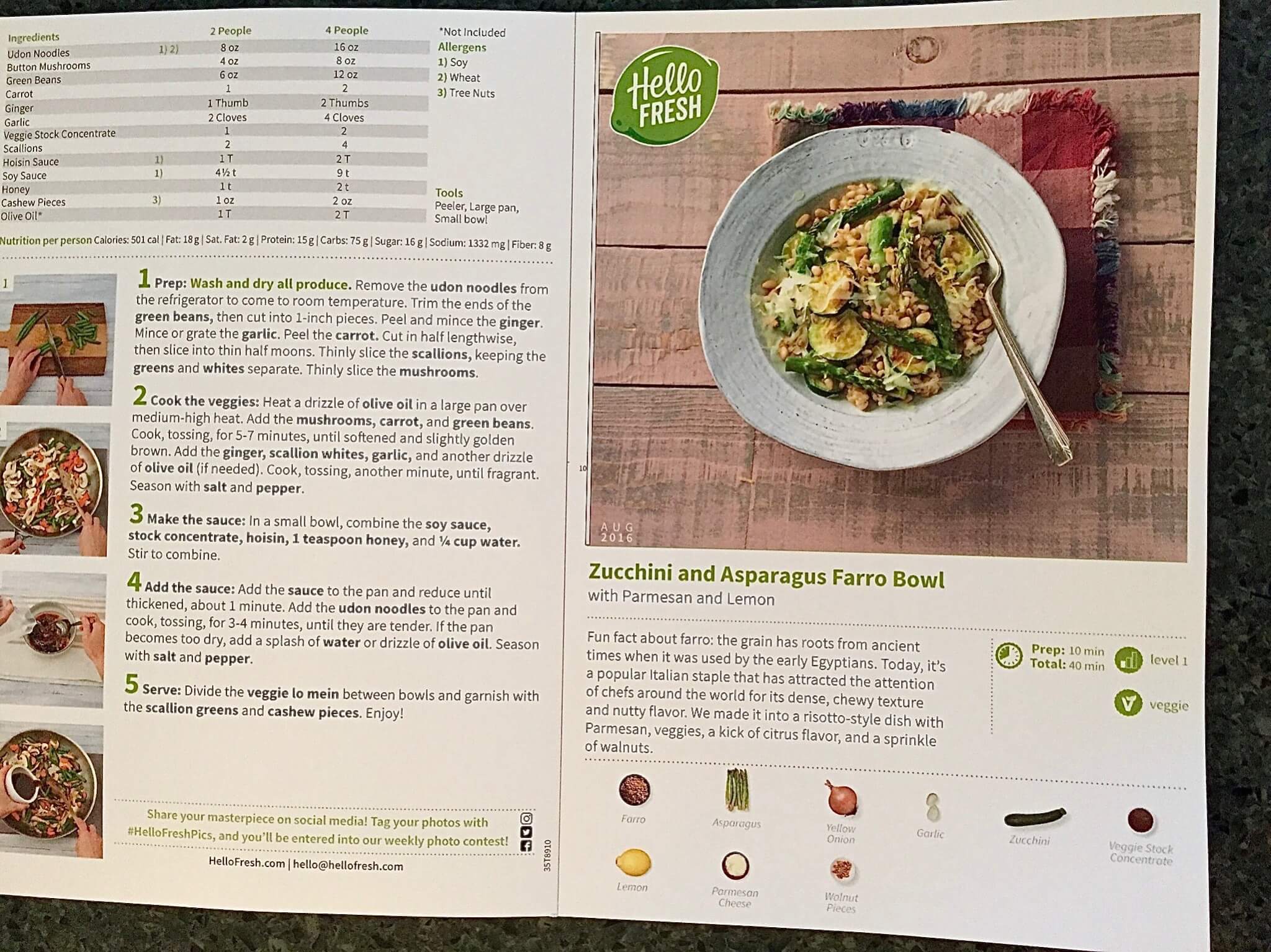 Hello Fresh Vegetarian August 2016 (3)