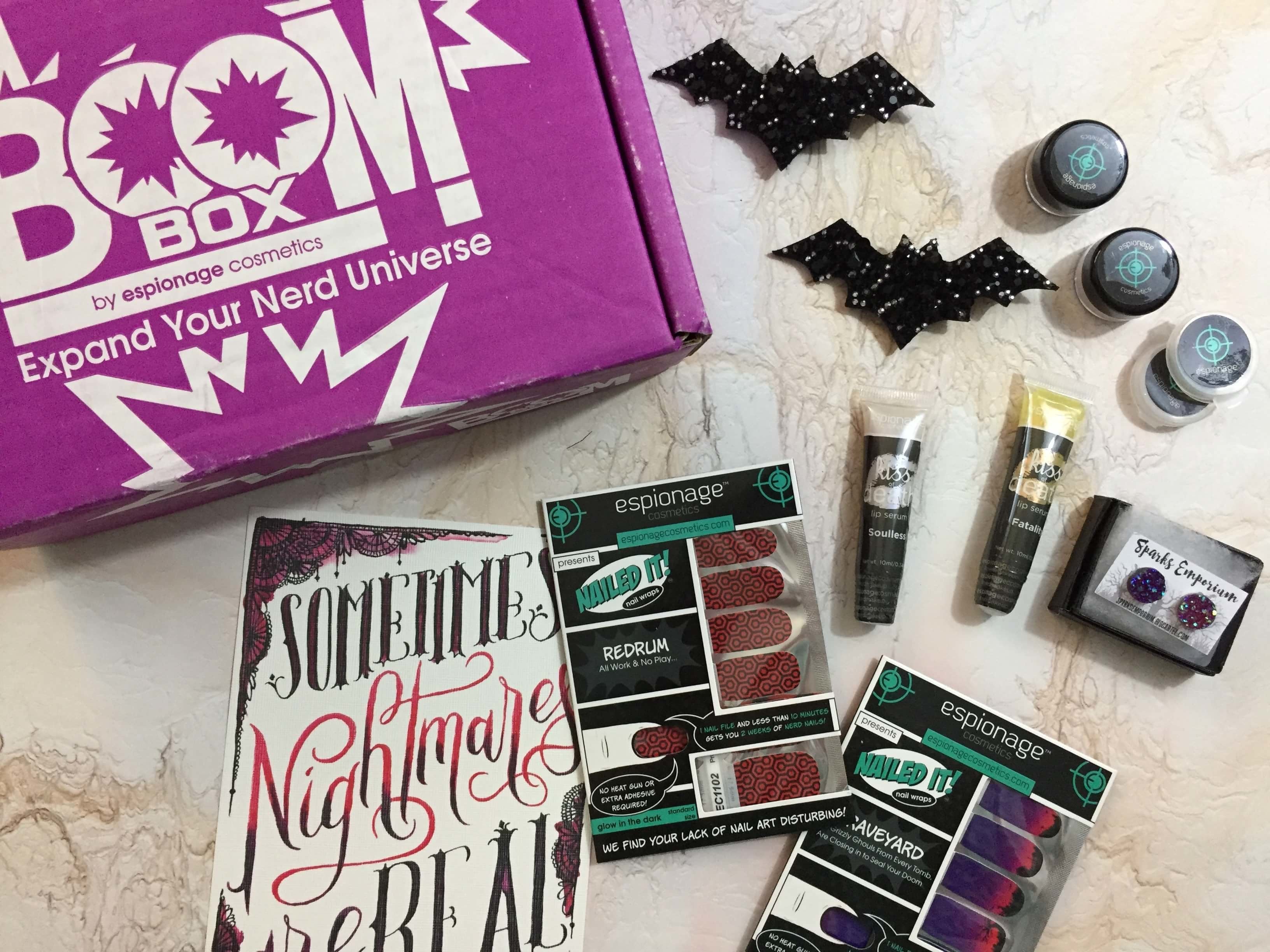 EC BOOM! Box October 2016 Subscription Box Review & Coupon