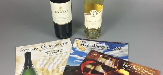 Gold Medal Wine Club October 2016 Subscription Box Review + Coupon