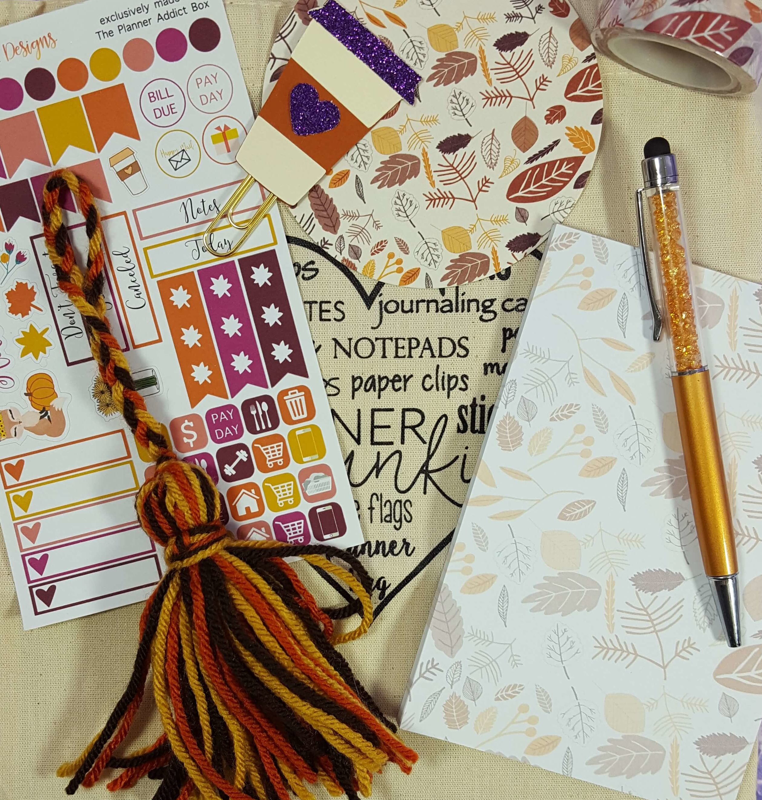 The Planner Addict Box October 2016 Subscription Box Review