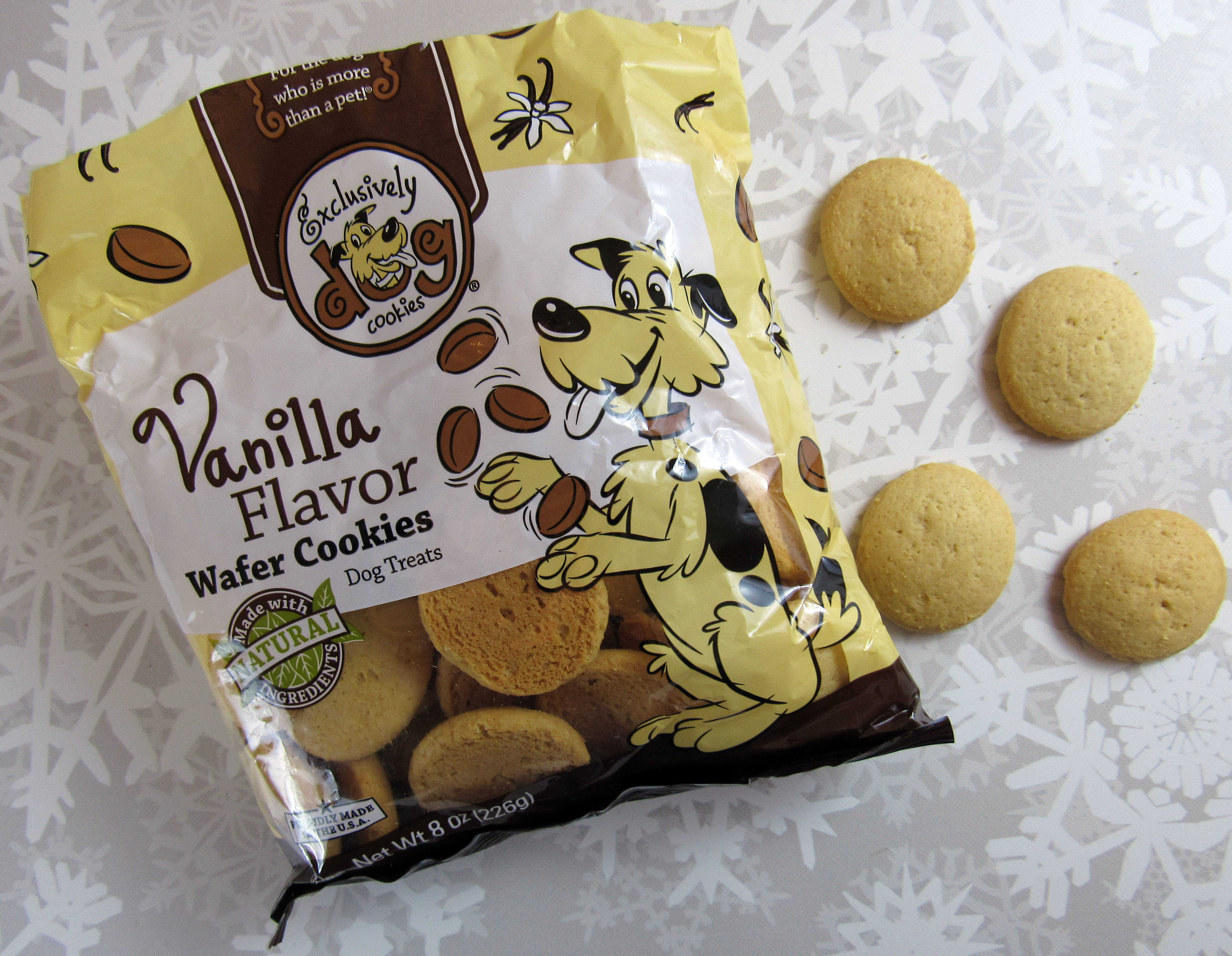 Exclusively Dog Cookies Vanilla Flavor Wafer