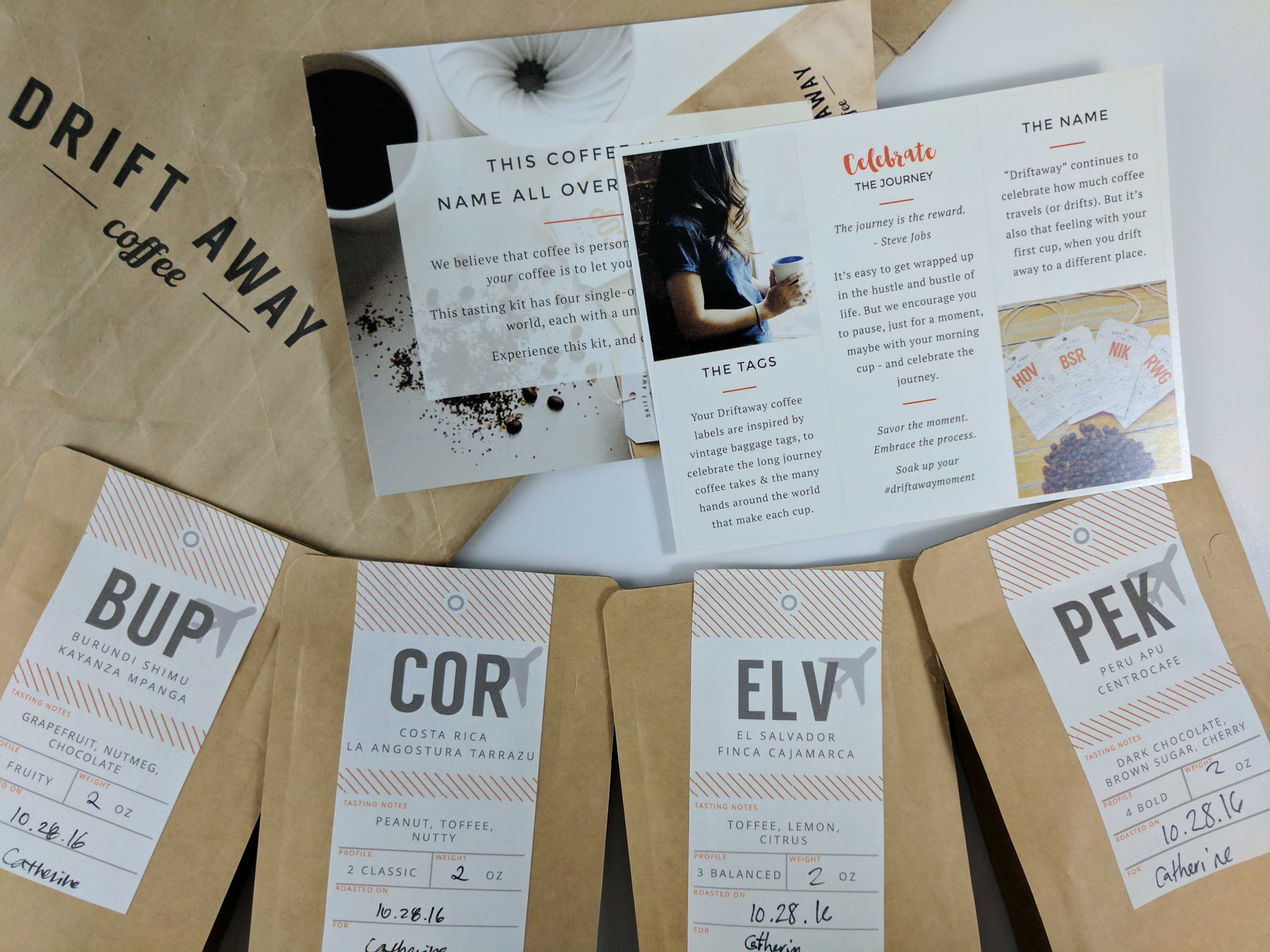 Drift Away Coffee Subscription Review – October 2016