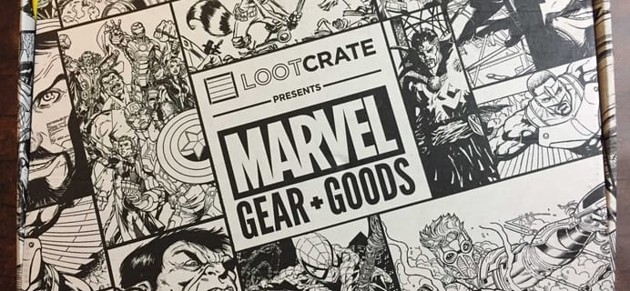 Marvel Gear + Goods November 2016 Subscription Box Review