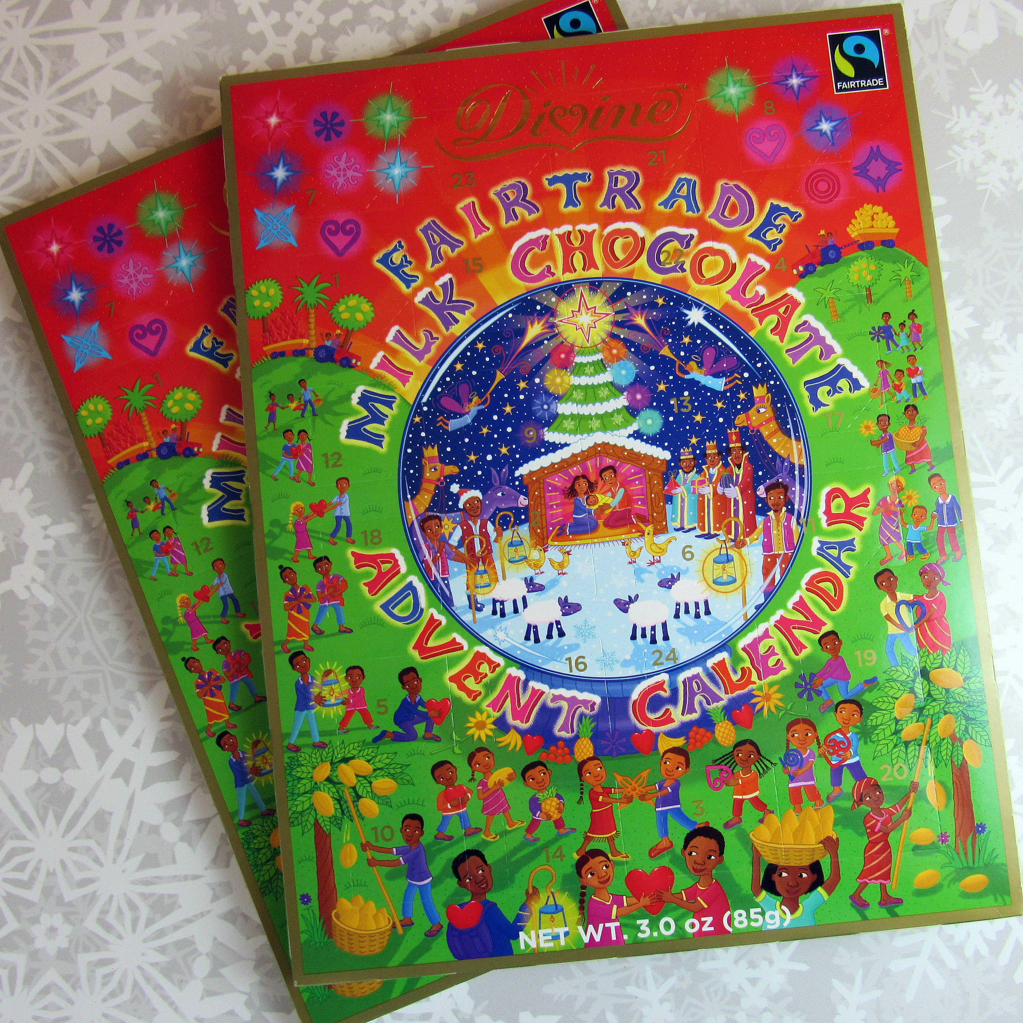 Divine Fair Trade Milk Chocolate Advent Calendar 2016 Mini Review + Coupon