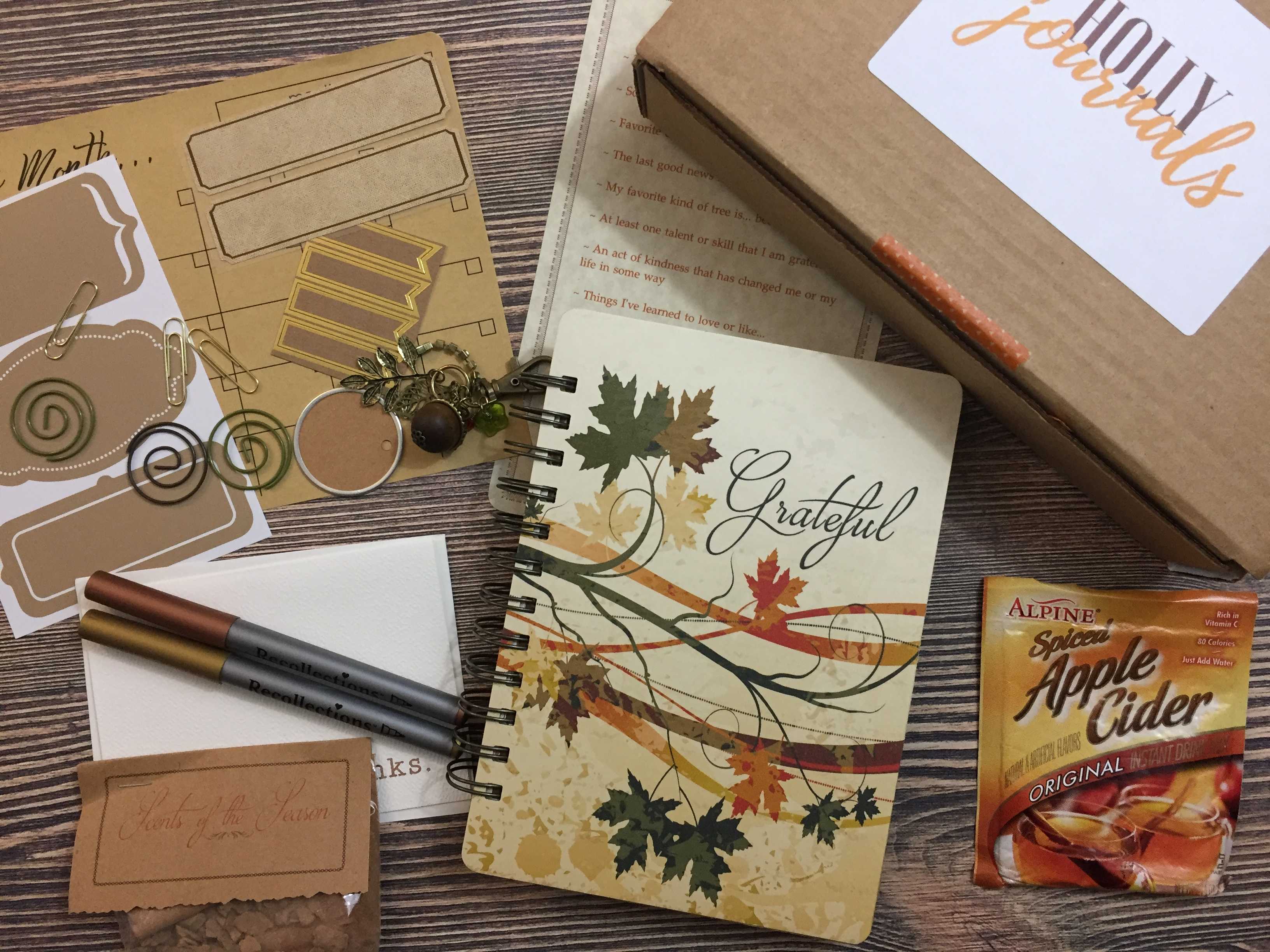 Holly Journals November 2016 Subscription Box Review + Coupon