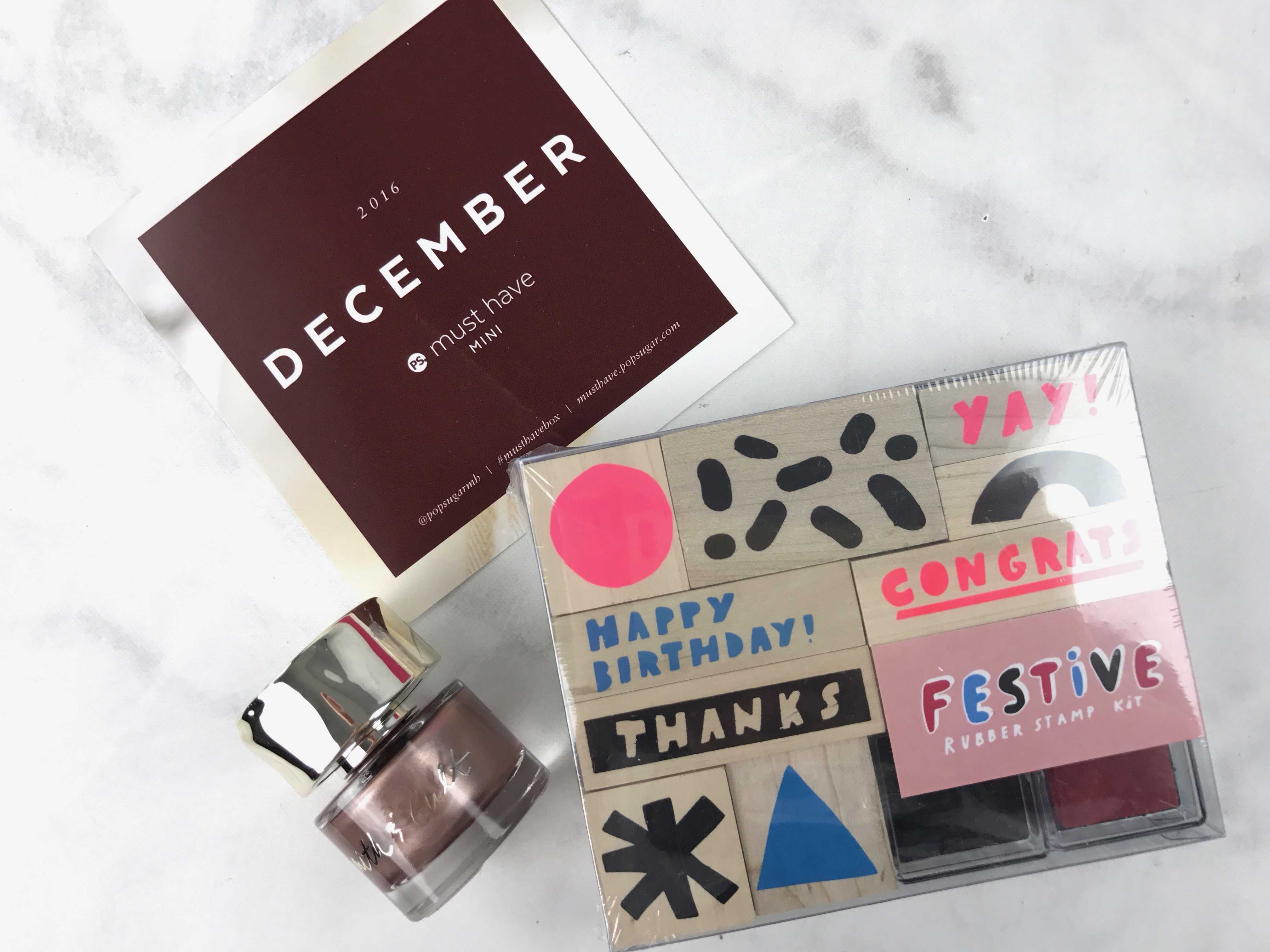 POPSUGAR Must Have Mini December 2016 Subscription Box Review