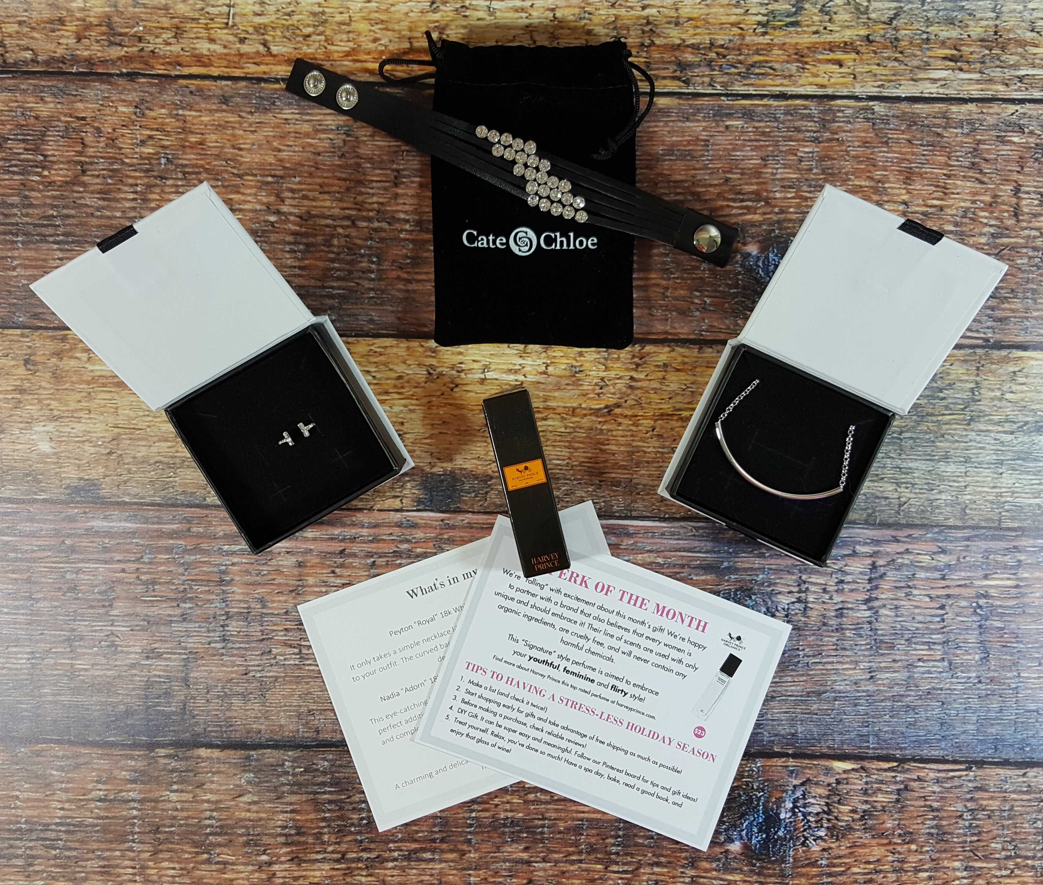Cate & Chloe VIP Jewelry Subscription Box Review – December 2016