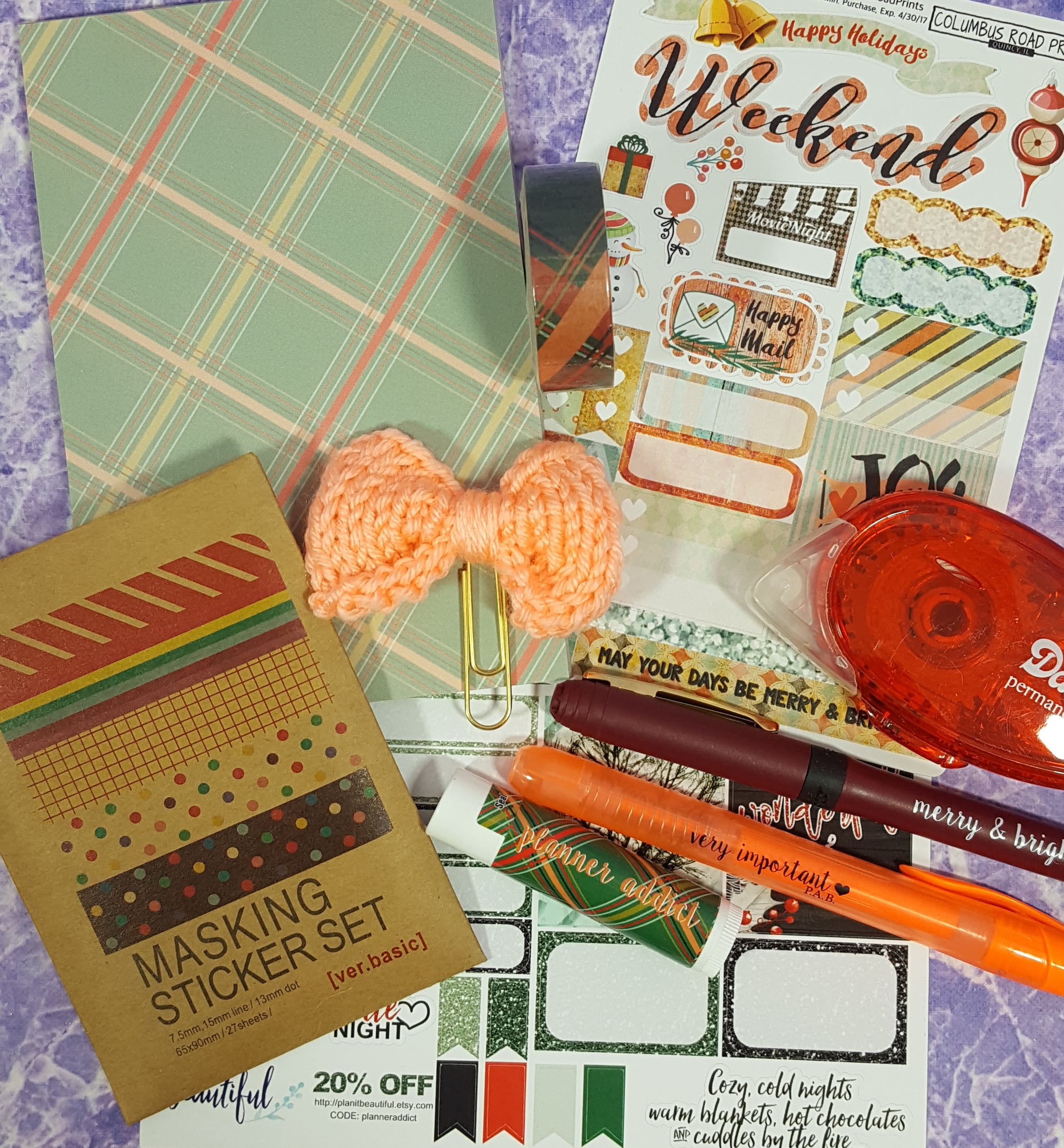 The Planner Addict Box December 2016 Subscription Box Review