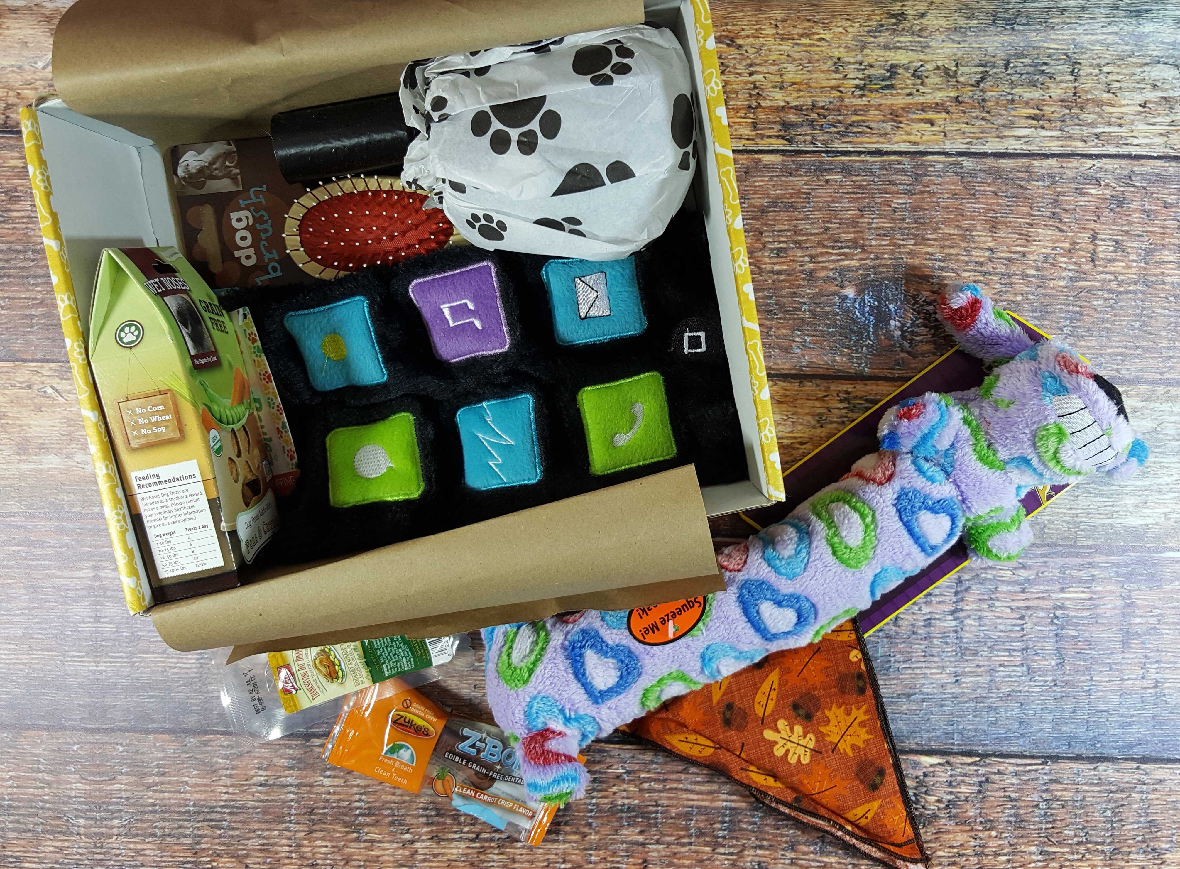 Wigglebutt Box Dog Subscription Box Review – November 2016