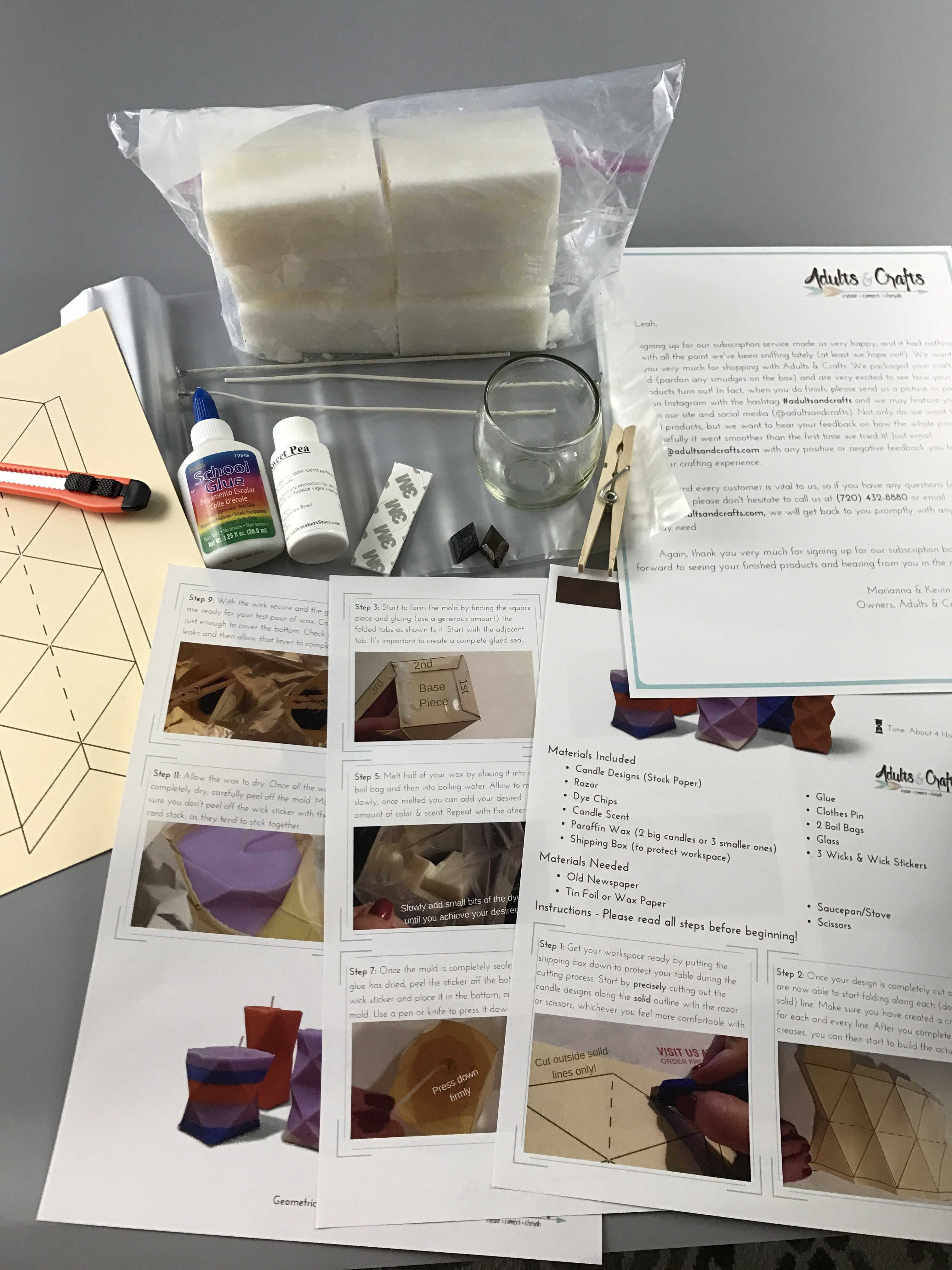 Adults + Crafts Subscription Box Review + Coupon – January 2017