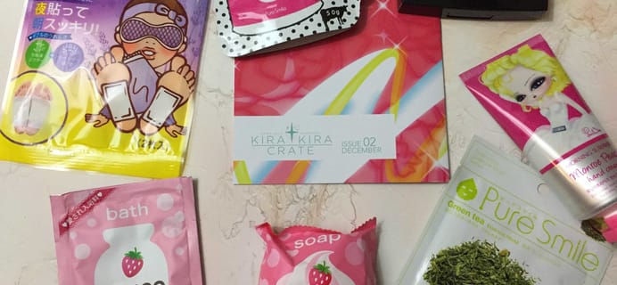 Kira Kira Crate December 2016 Subscription Box Review + Coupon!