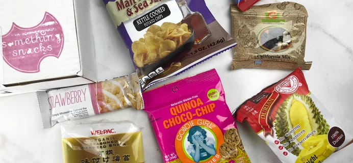Something Snacks January 2017 Subscription Box Review