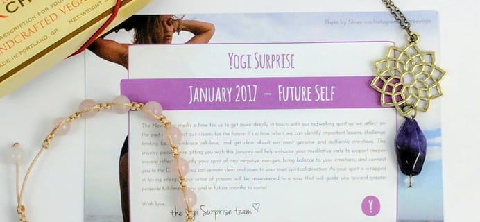 Yogi Surprise Jewelry Box January 2017 Subscription Review