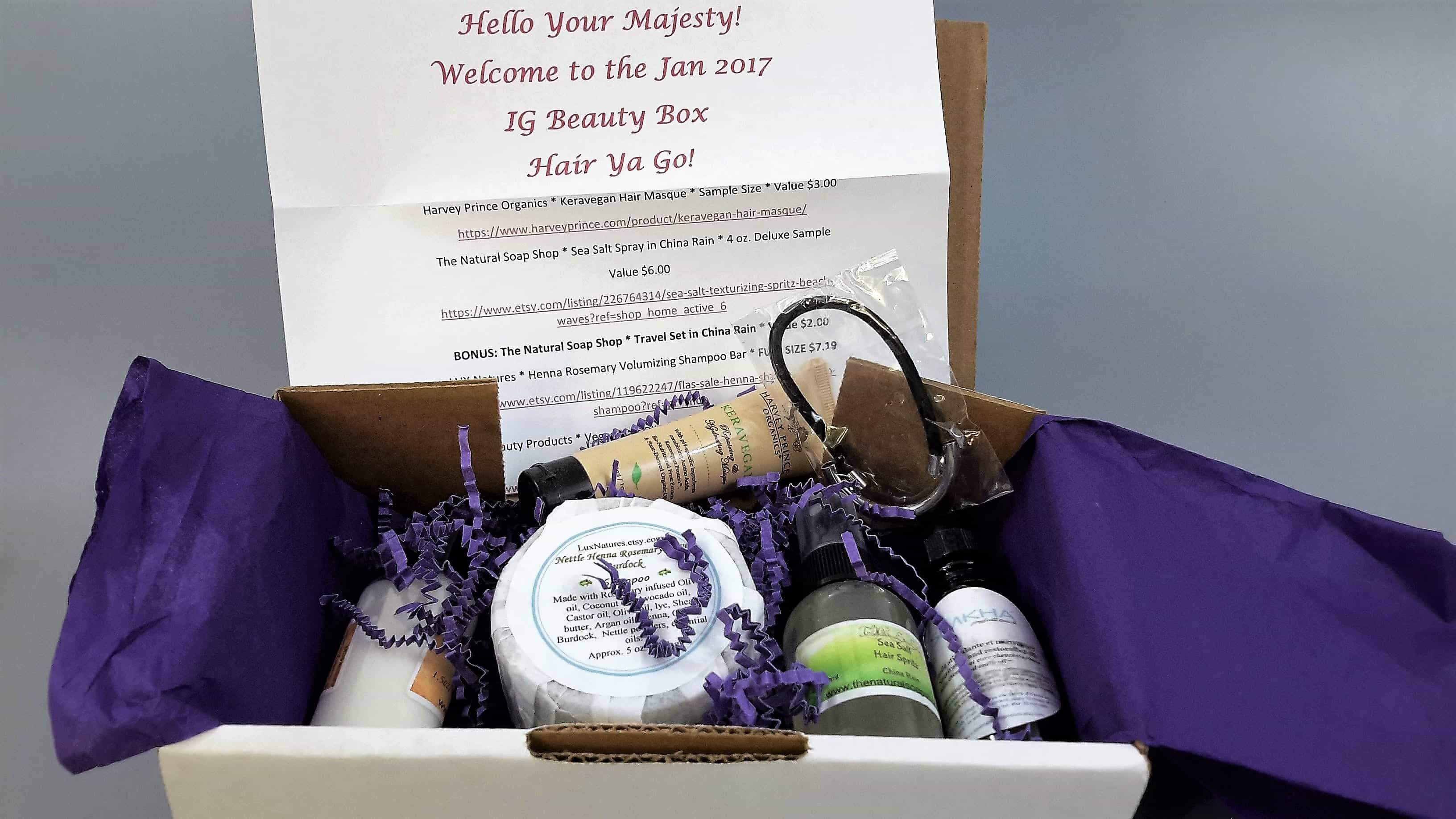 Imperial Glamour Beauty Box January 2017 Subscription Box Review –  Hair Ya Go!