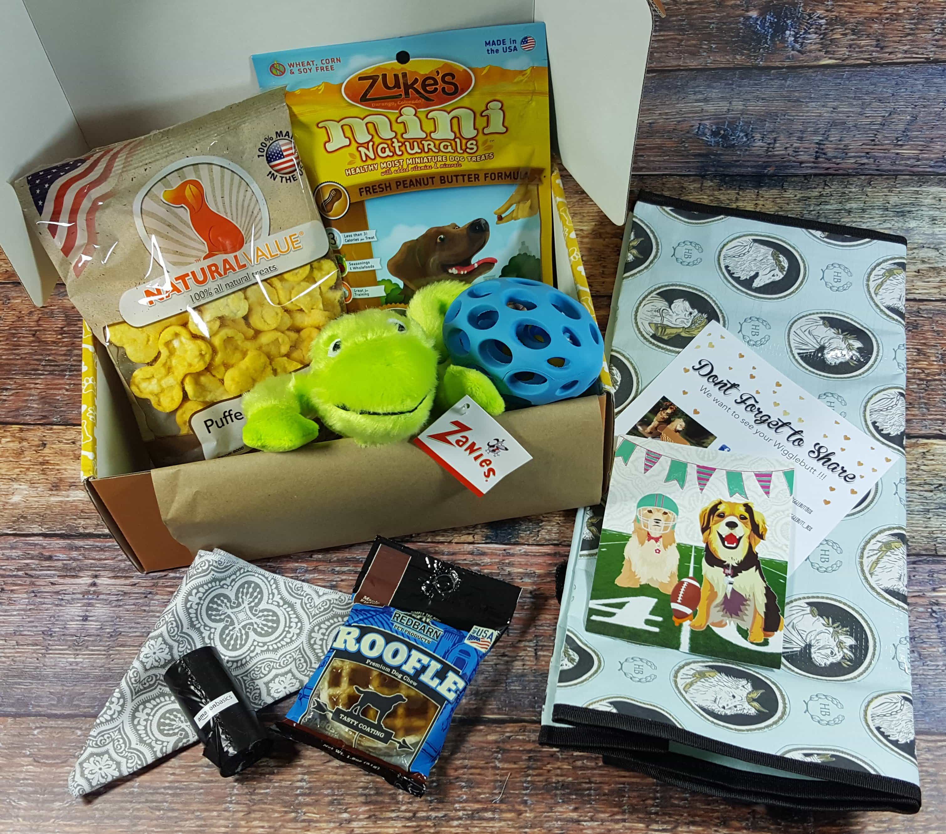 Wigglebutt Box Dog Subscription Box Review – January 2017