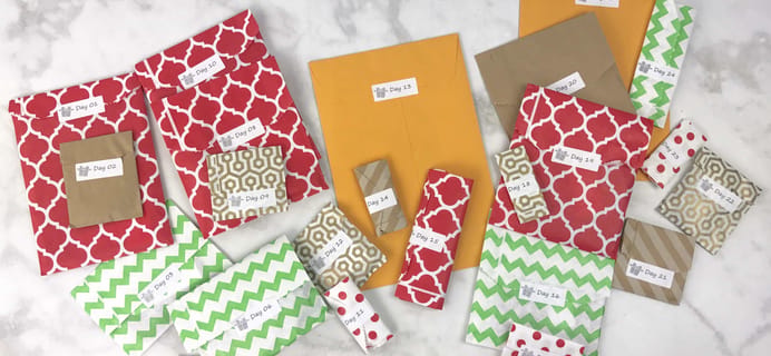 Stitchy Box Christmas Advent Box 2016 Unboxing