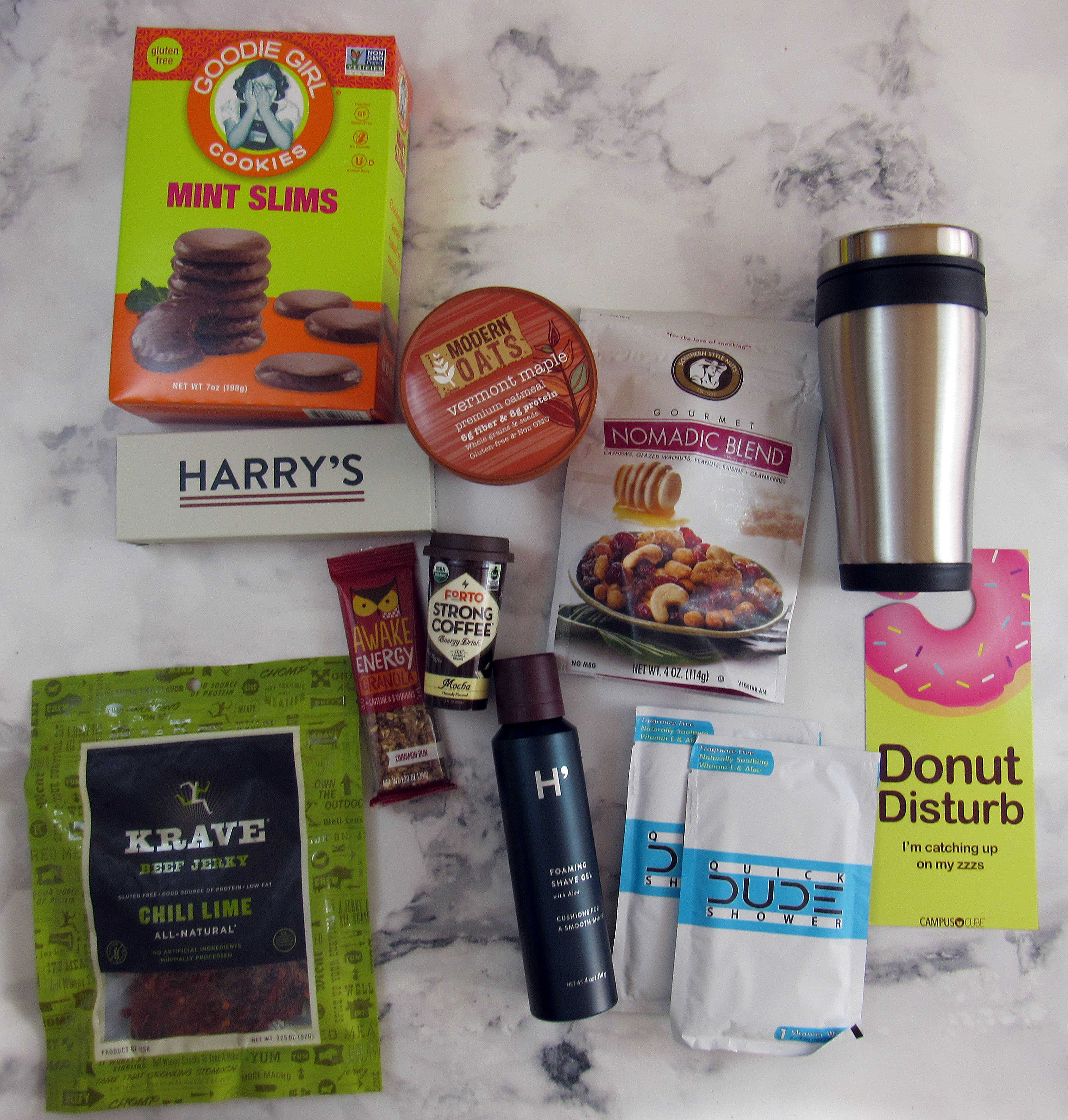 CampusCube College Care Package January 2017 Subscription Box Review + Coupon – Guys!