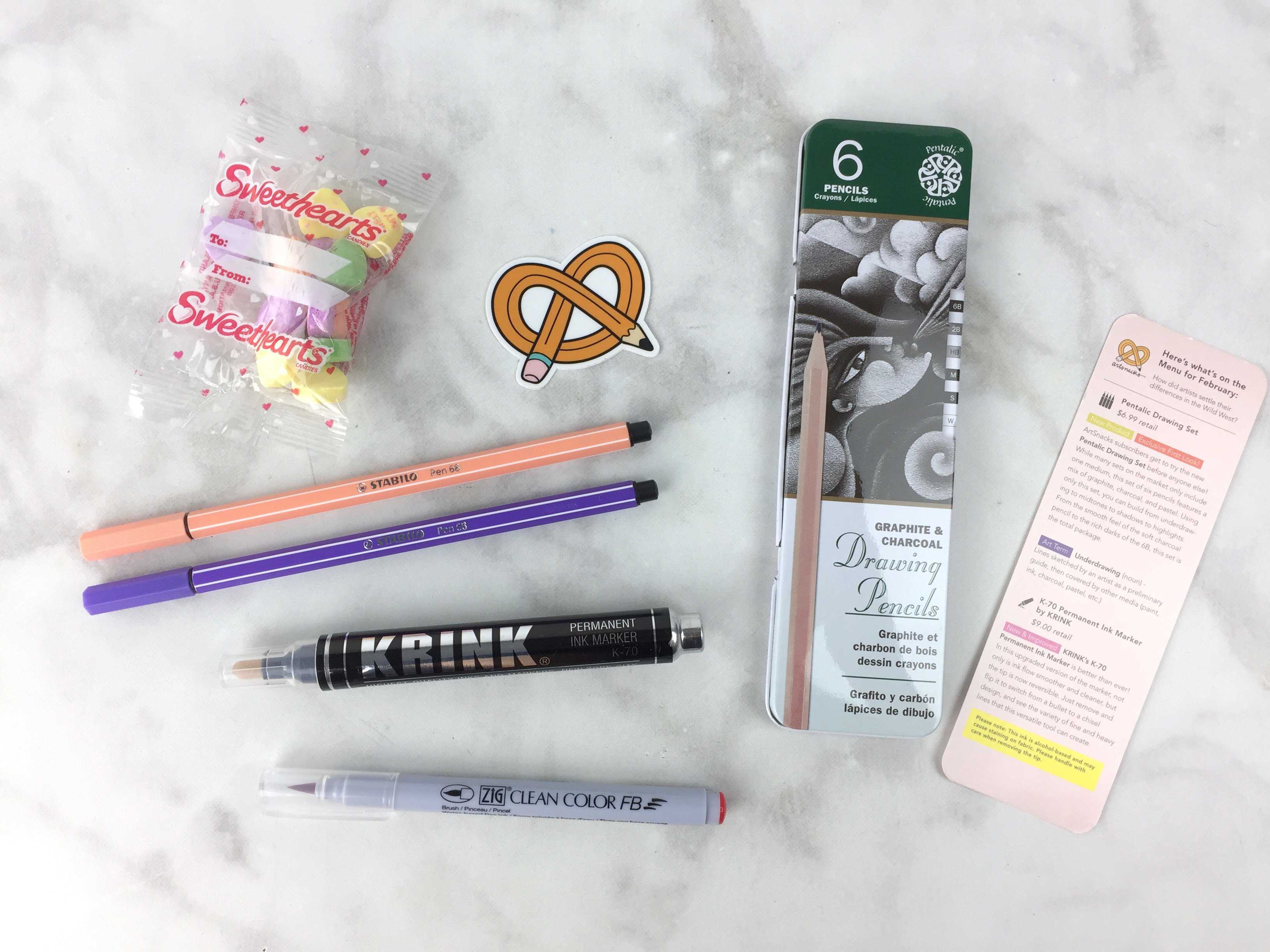 Art Snacks February 2017 Subscription Box Review