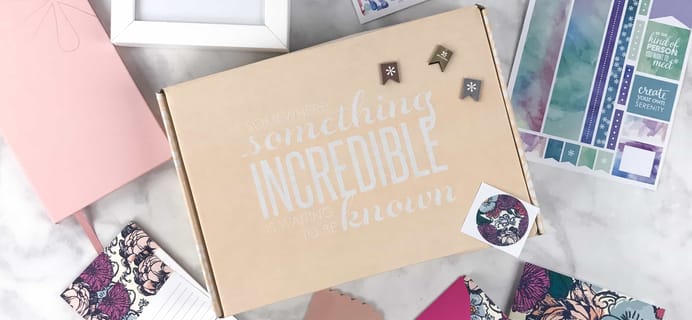 Erin Condren Seasonal Surprise Box Spring 2017 Box Review