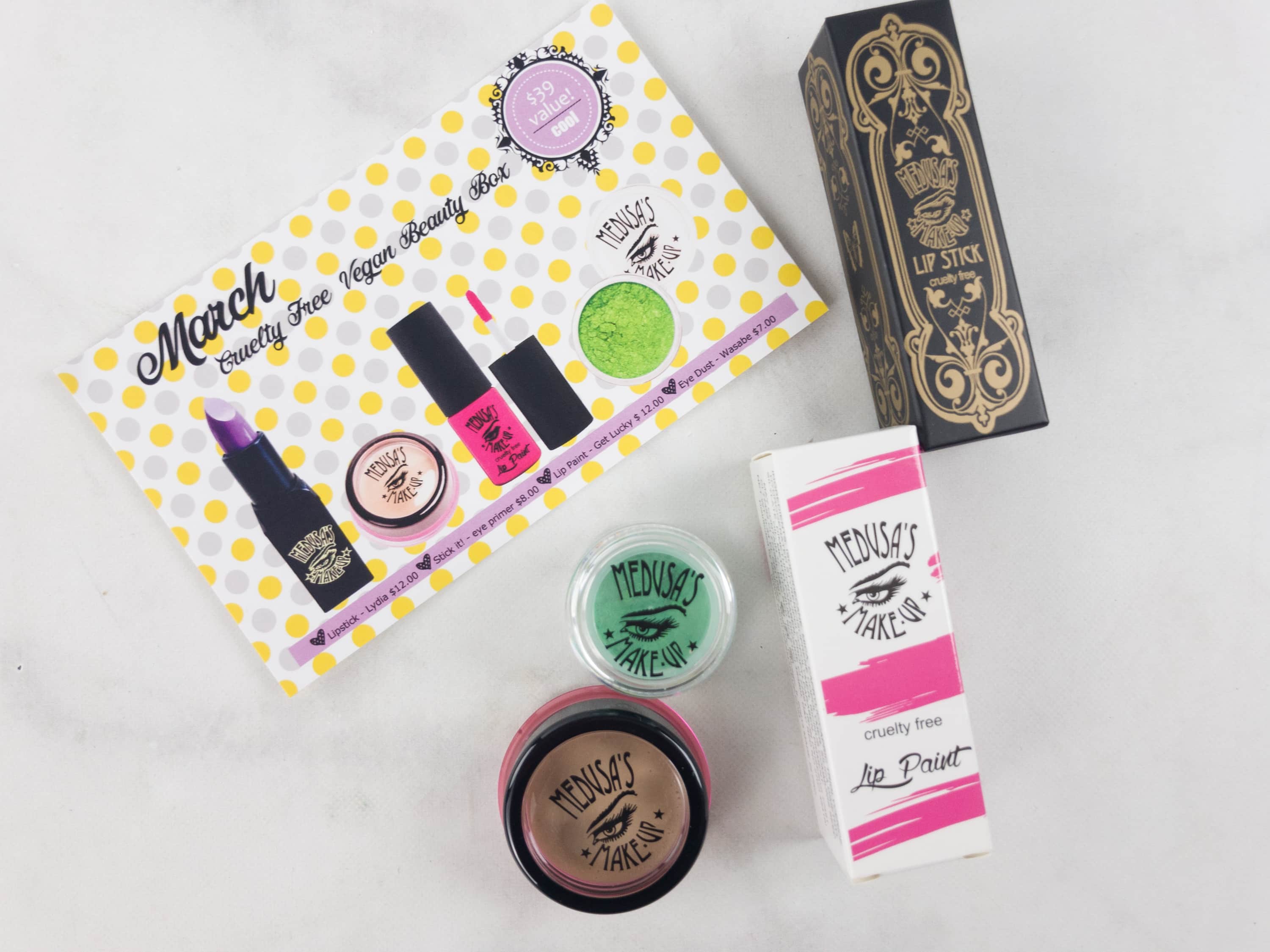 Medusa’s Make-Up Beauty Box Subscription Box Review – March 2017