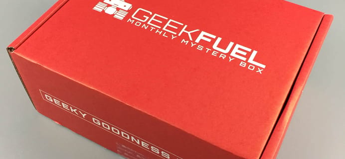 Geek Fuel March 2017 Subscription Box Review + Coupon!