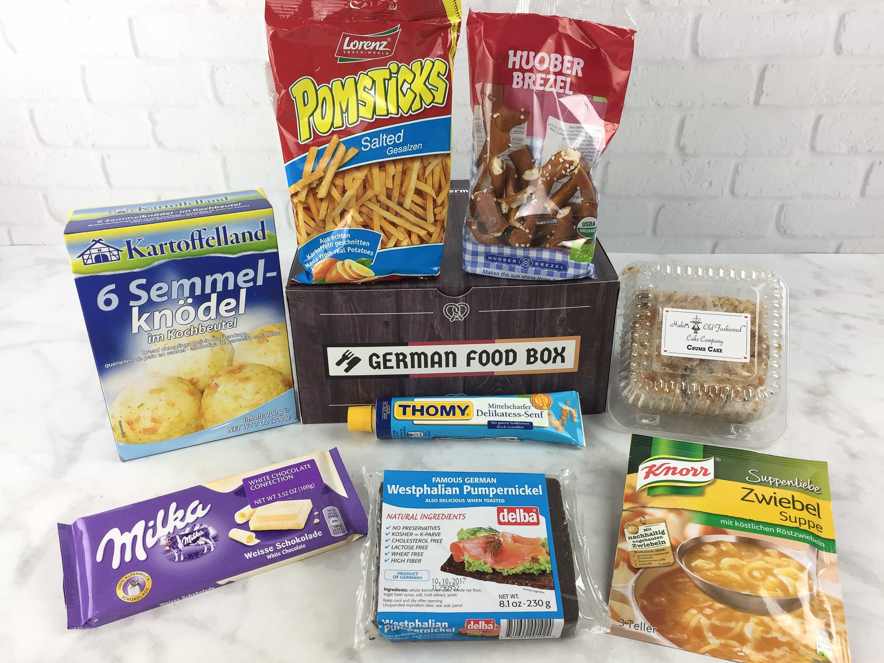 German Food Box March 2017 Subscription Box Review + Coupon