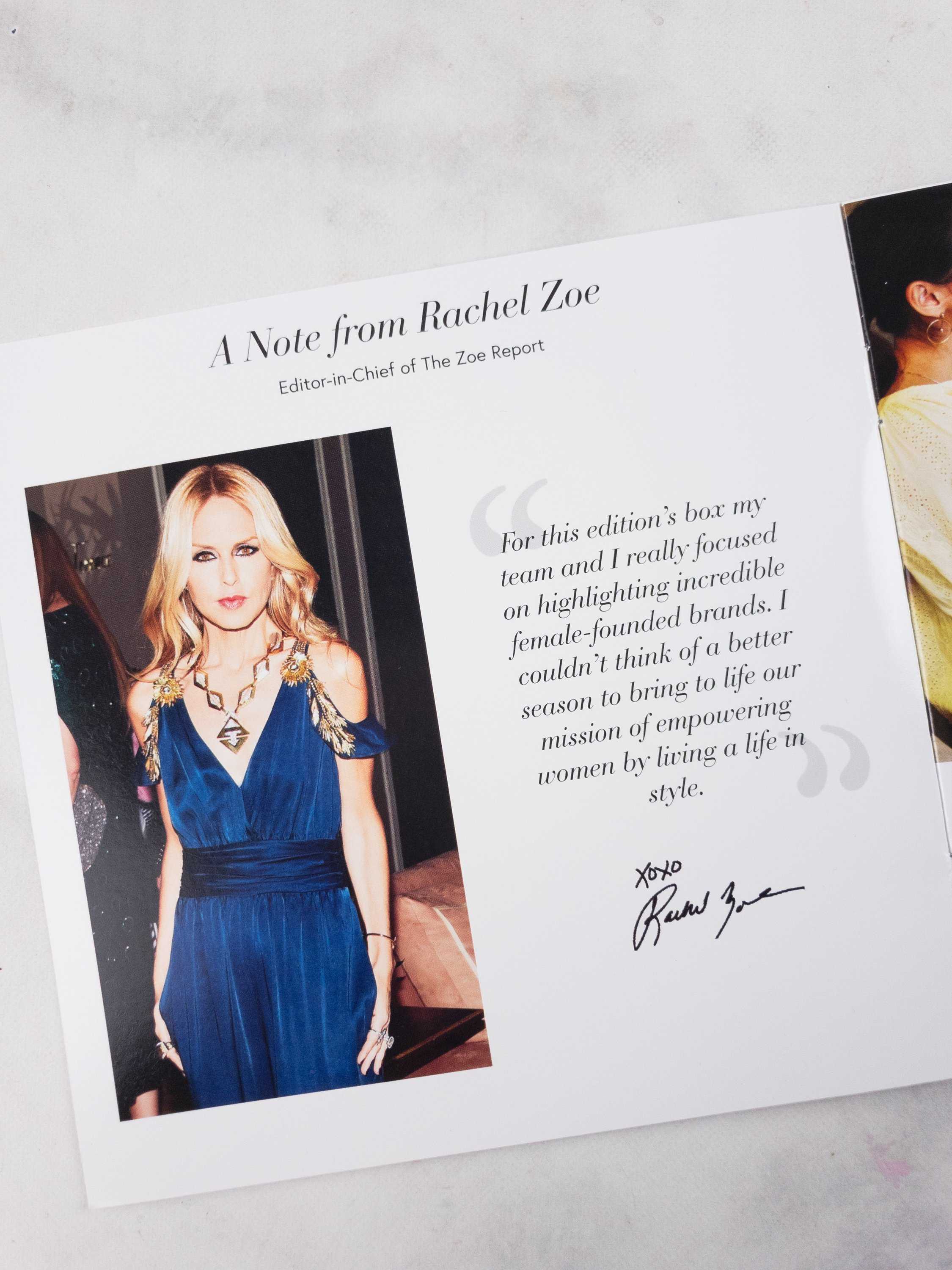 Rachel Zoe Box of Style Spring 2017 Subscription Box Review + Coupon ...