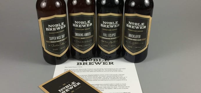 Noble Brewer Subscription Box Review + Coupon – Spring 2017