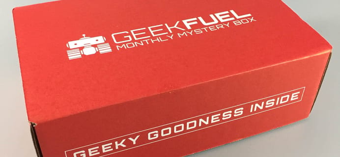 Geek Fuel April 2017 Subscription Box Review + Coupon!