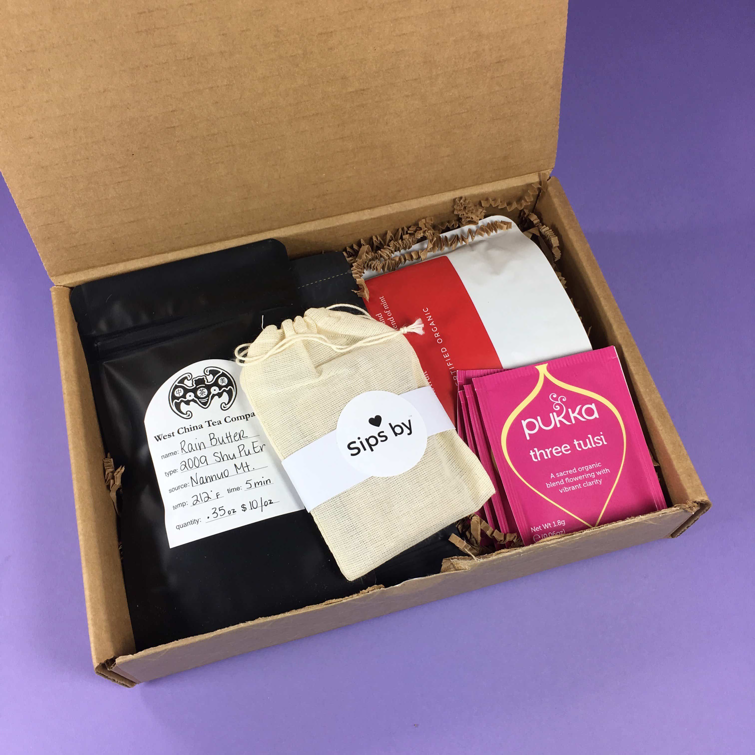 Sips by Tea Sample Box April 2017 Subscription Box Review + Coupon