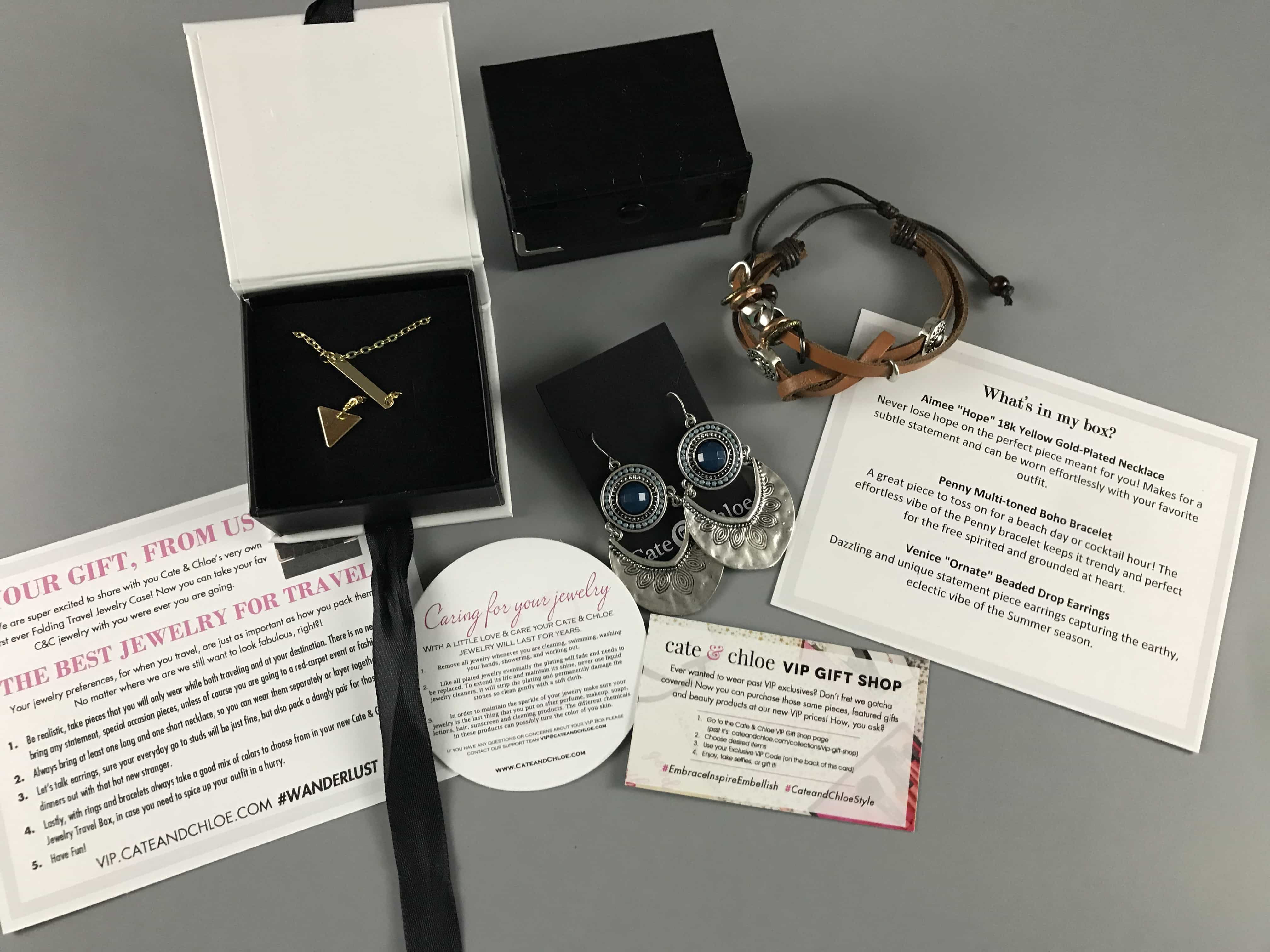 Cate & Chloe VIP July 2017 Subscription Box Review + Coupon