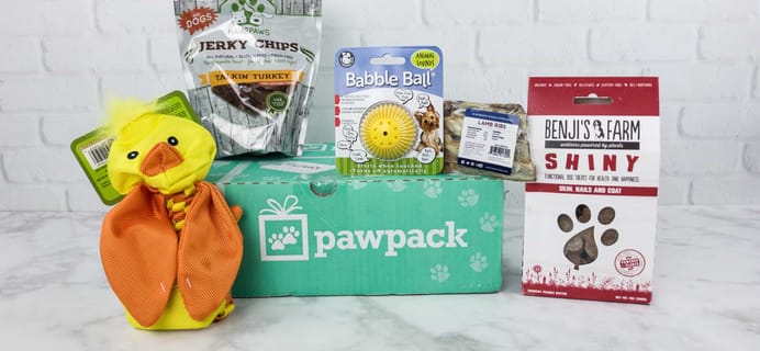 PawPack Dog Subscription Box Review + Coupon – June 2017