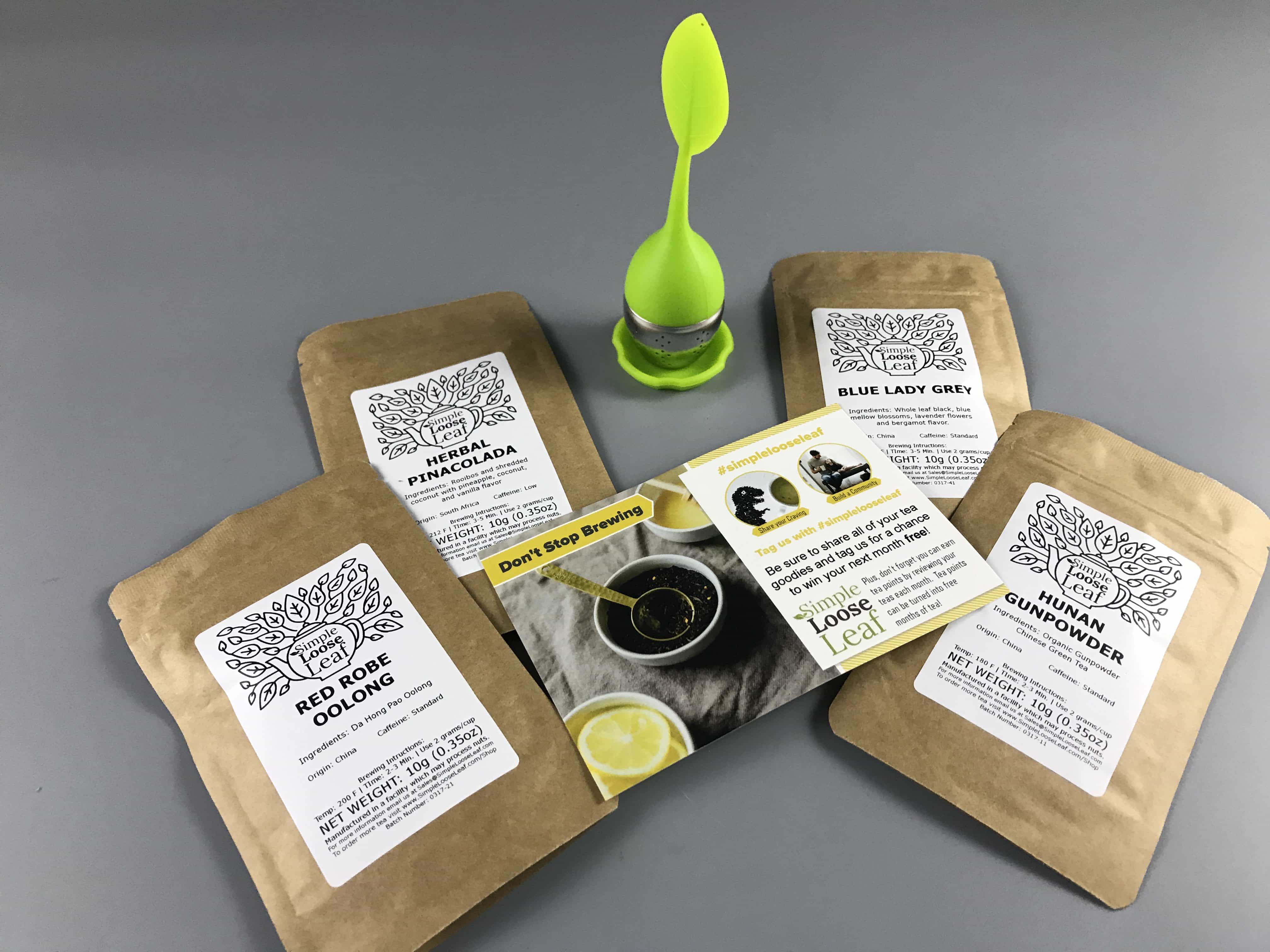 Simple Loose Leaf Tea June 2017 Subscription Box Review