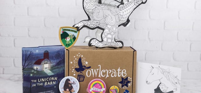OwlCrate Jr. July 2017 Box Review + Coupon