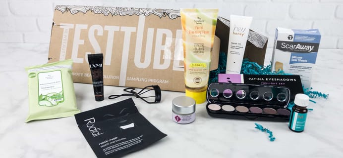 New Beauty Test Tube July 2017 Subscription Box Review + Coupon