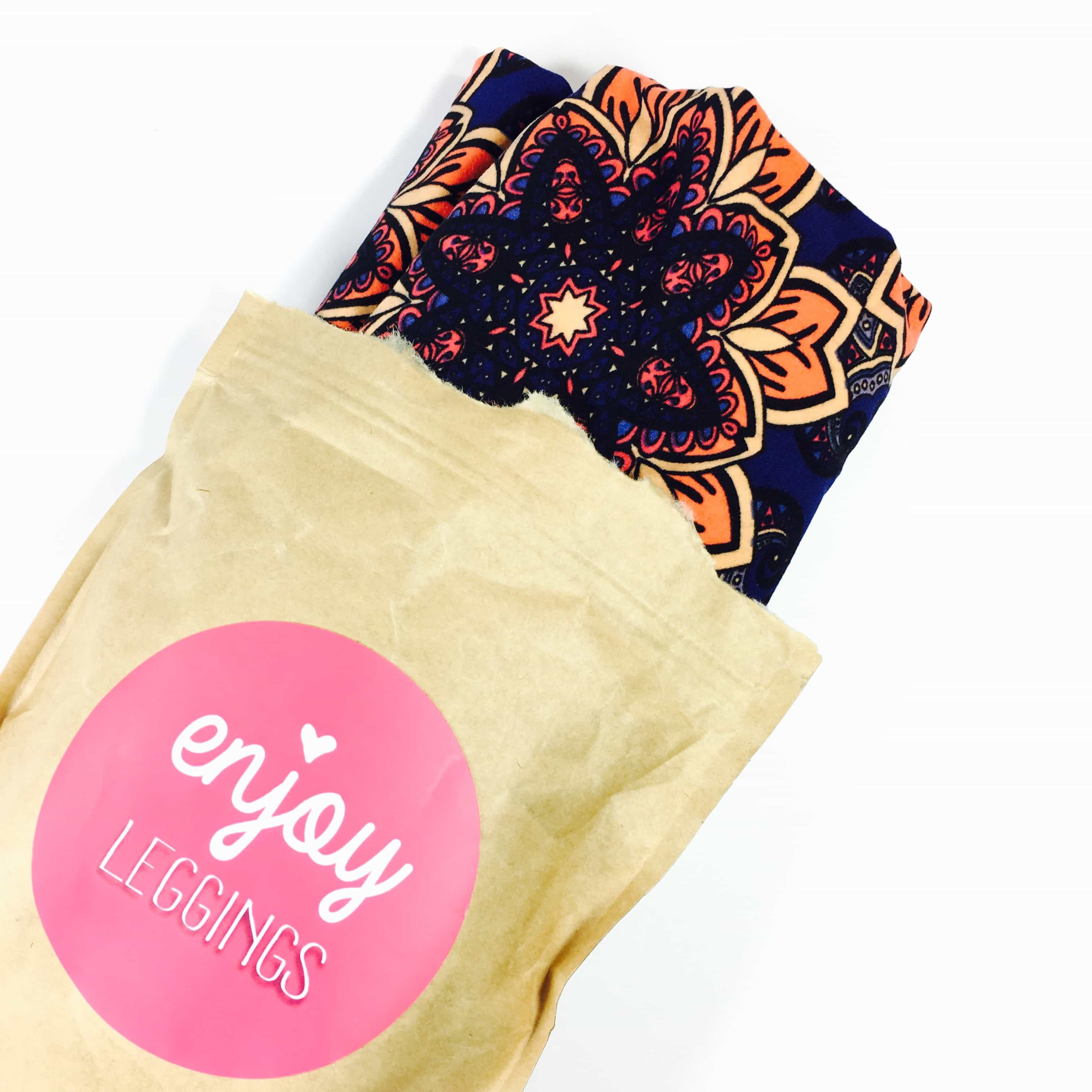 Enjoy Leggings August 2017 Subscription Box Review + Coupon