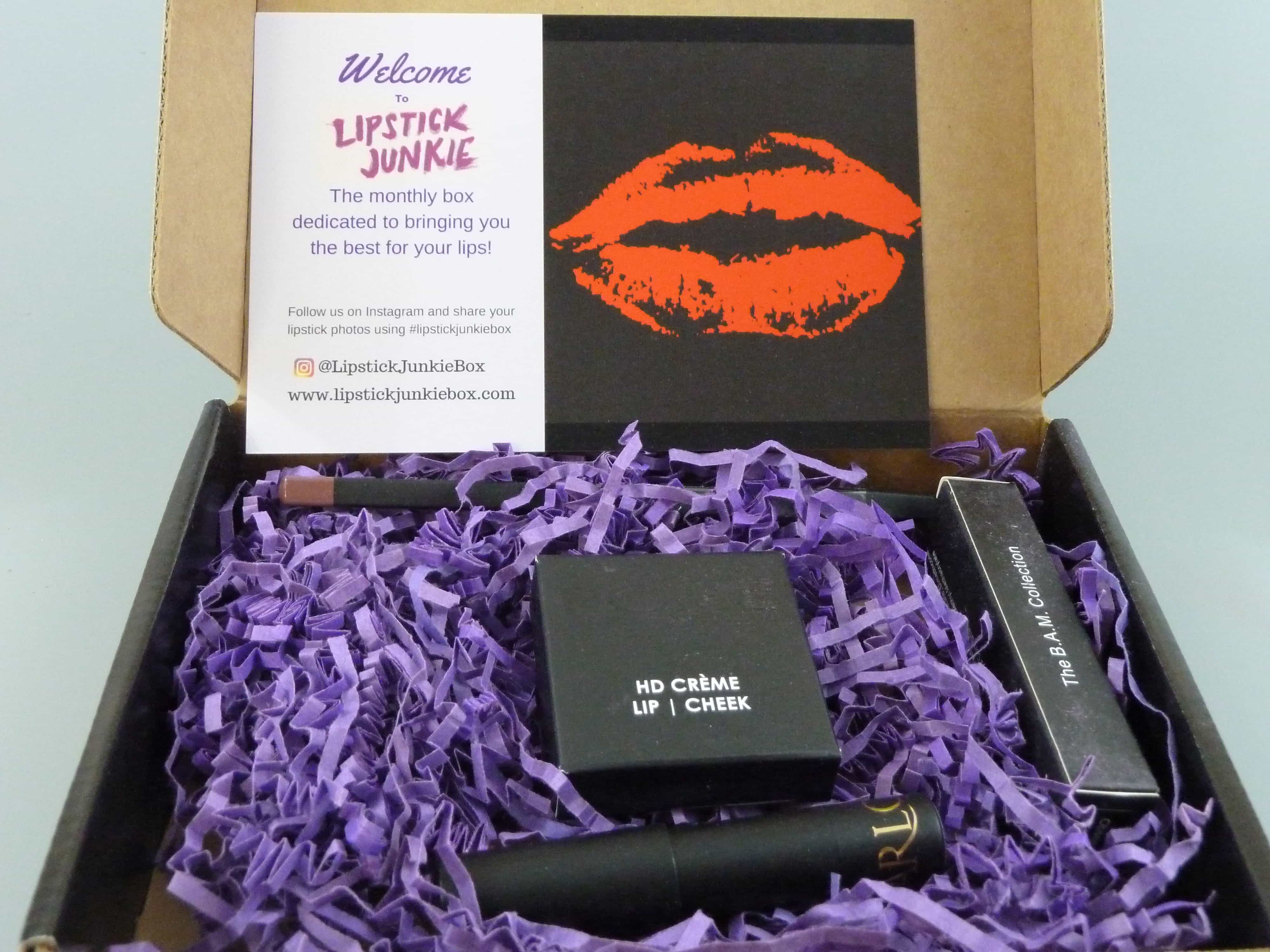 Lipstick Junkie July 2017 Subscription Box Review + Coupon!