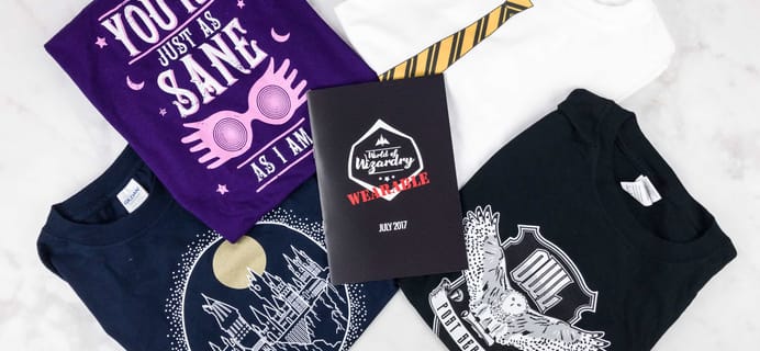Geek Gear World of Wizardry Wearables Subscription Box Review + Coupon – July 2017