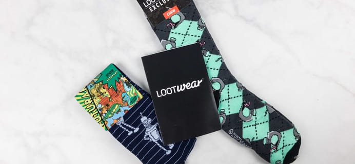 Loot Socks by Loot Crate September 2017 Subscription Box Review & Coupon