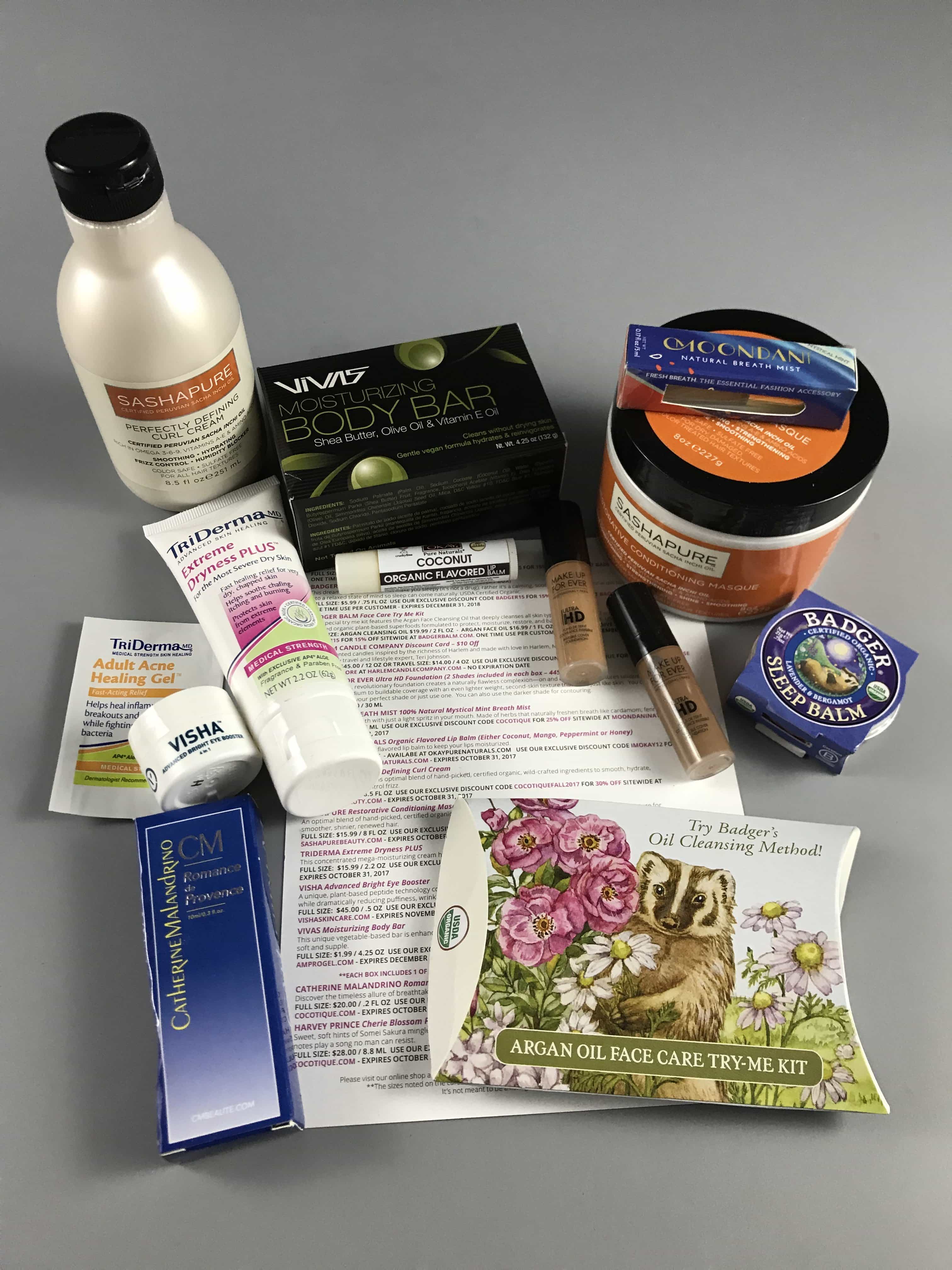 COCOTIQUE August 2017 Subscription Box Review + Coupon