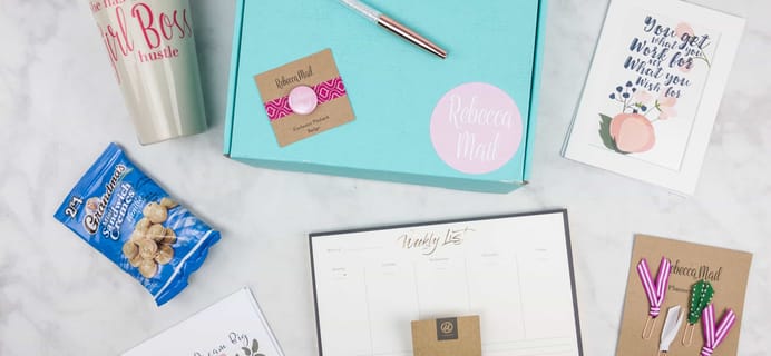 Rebecca Mail September 2017 Subscription Box Review