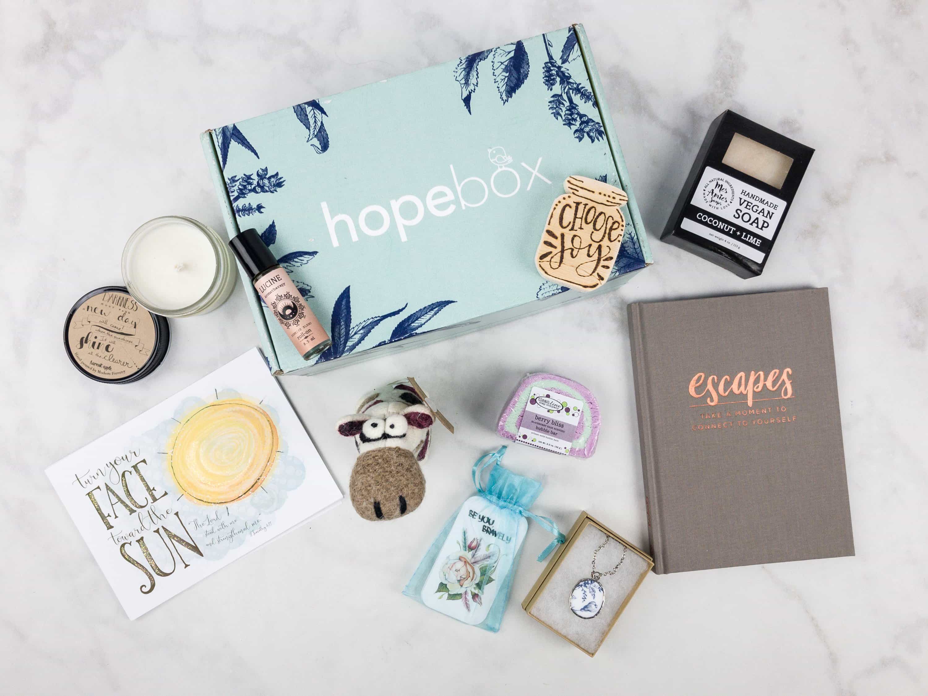 Hopebox September 2017 Subscription Box Review