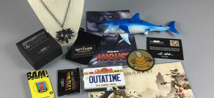 The BAM! Box August 2017 Subscription Box Review & Coupon